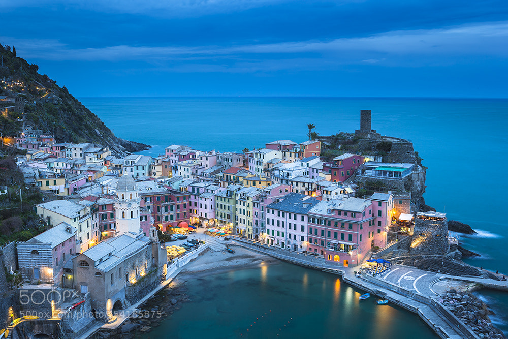Canon EOS-1D X sample photo. Vernazza at dusk photography