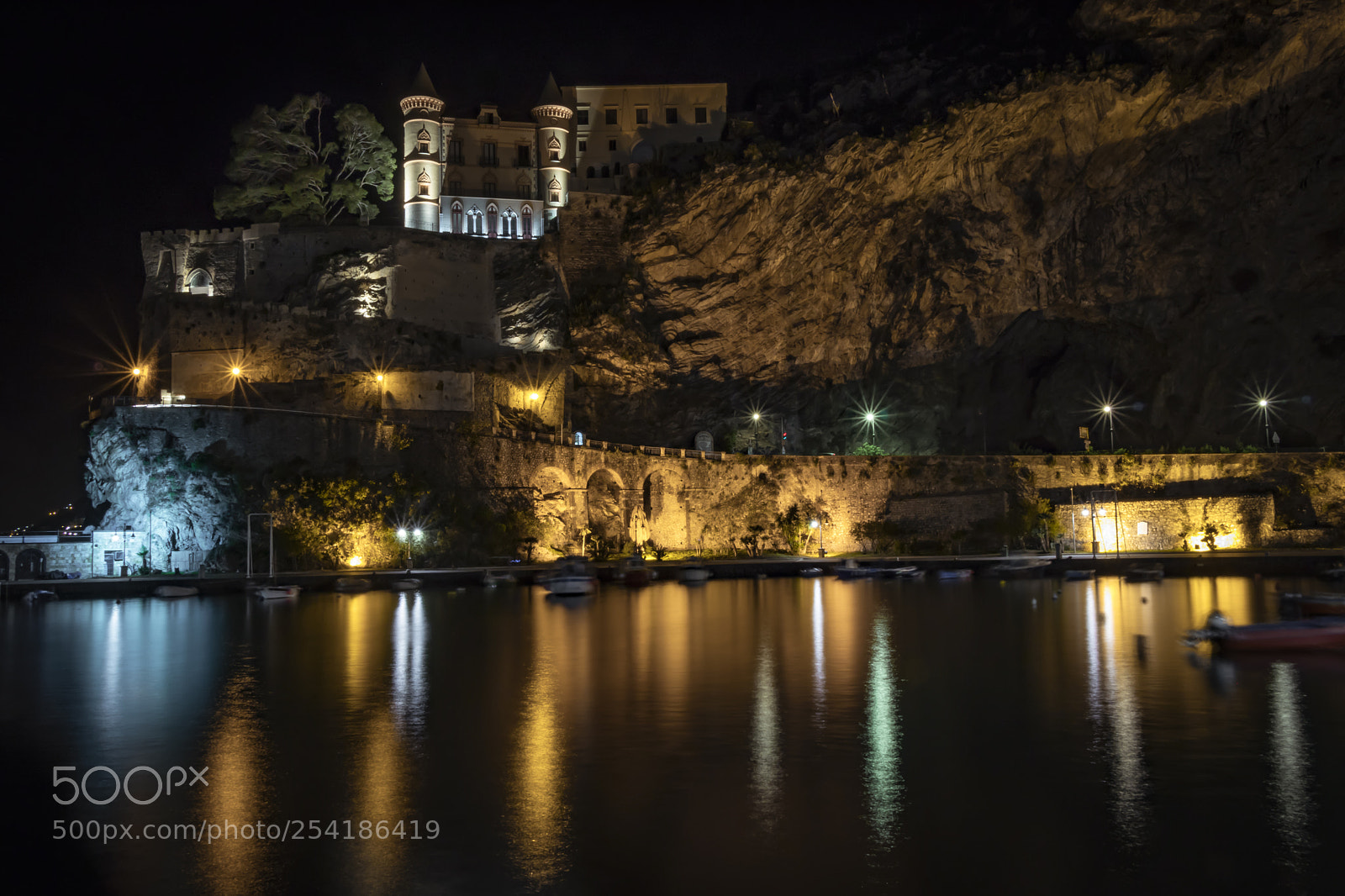 Canon EOS 80D sample photo. Costiera amalfitana by night photography