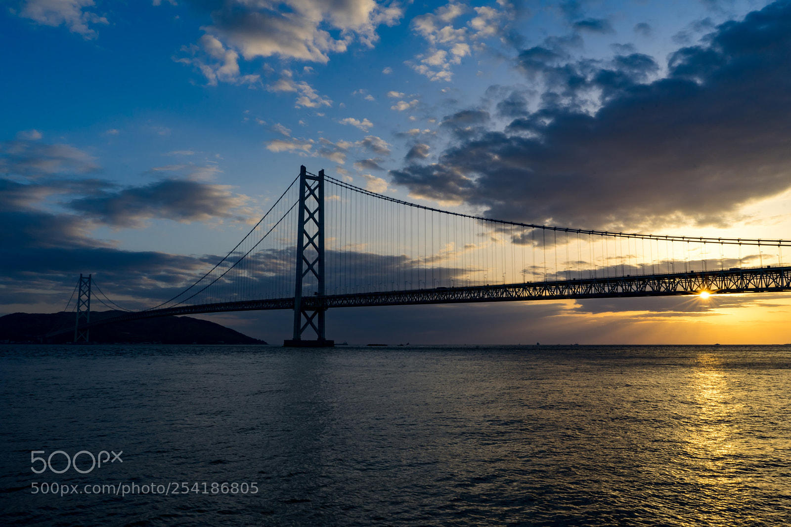Sony a7 II sample photo. Akashi-kaikyo bridge photography