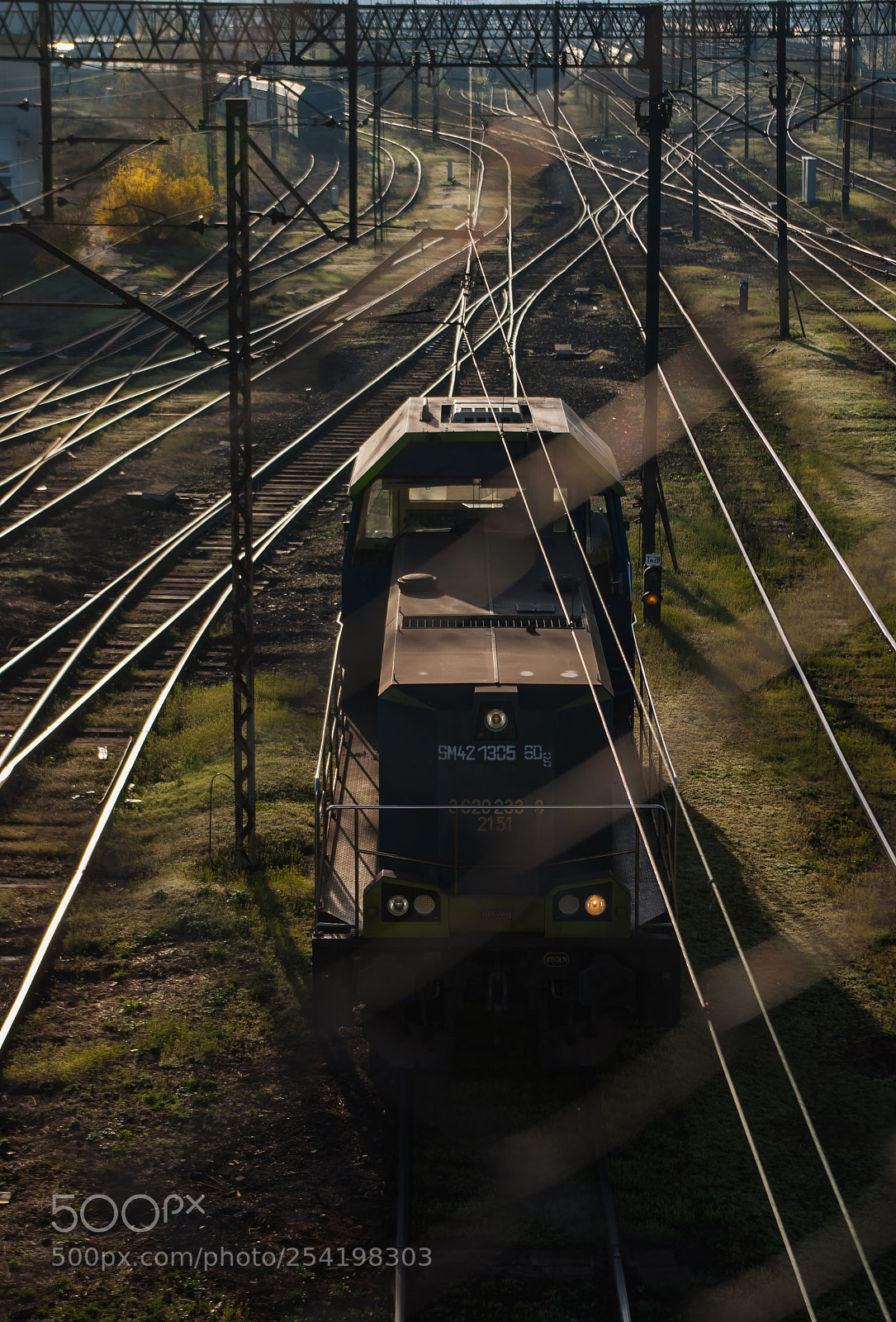 Pentax K10D sample photo. Train photography