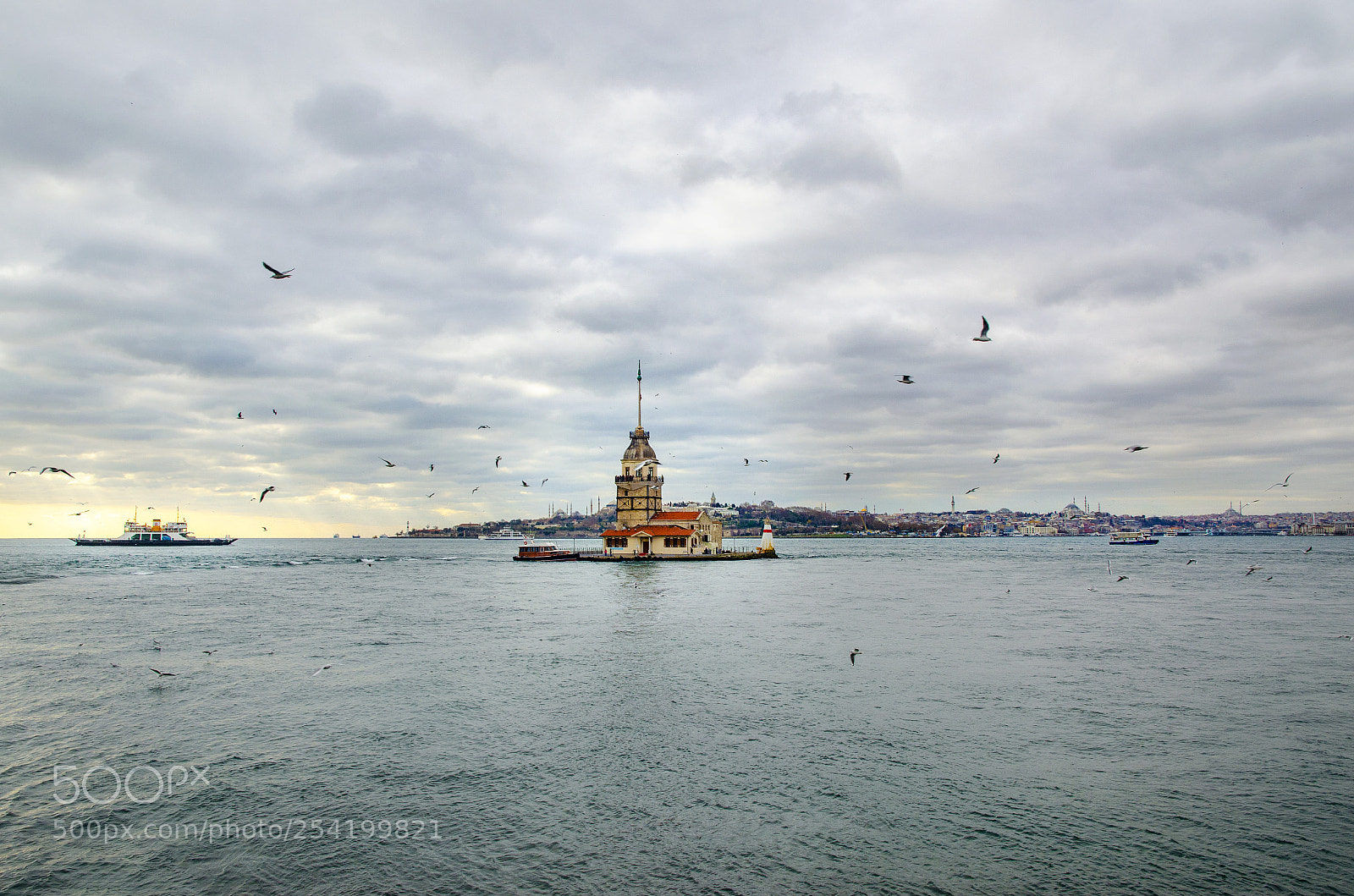Nikon D5100 sample photo. Maidens tower in istanbul photography