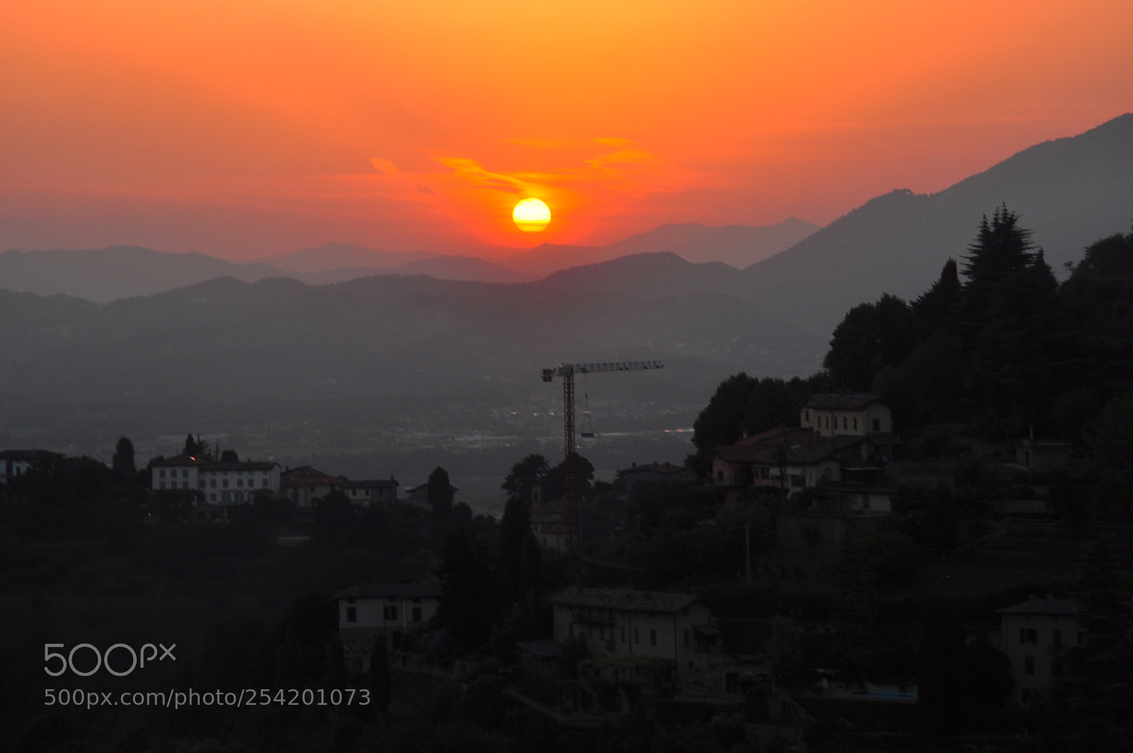 Nikon D90 sample photo. Bergamo's sunset photography