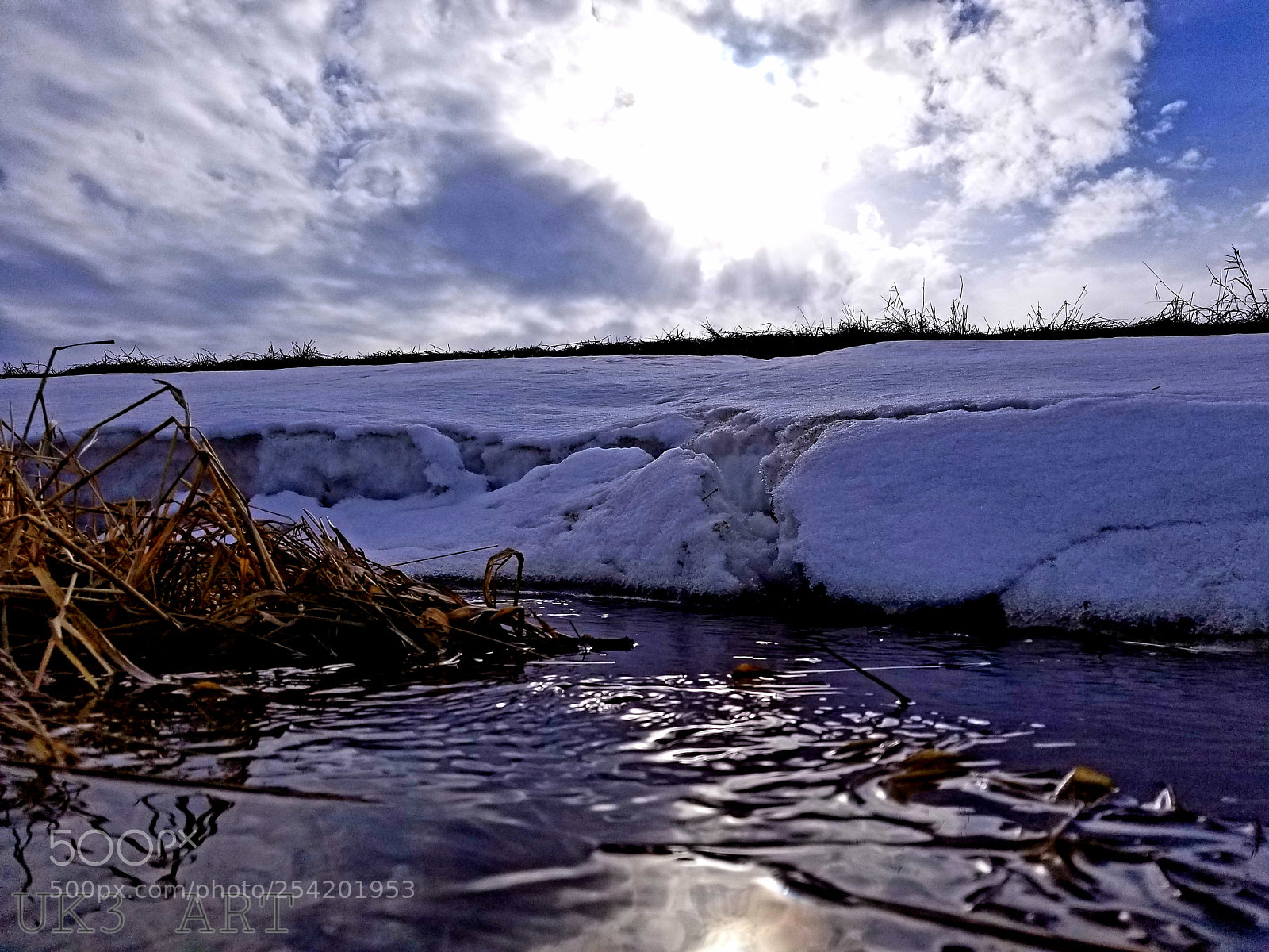 Samsung Galaxy S8 sample photo. From snow to water photography