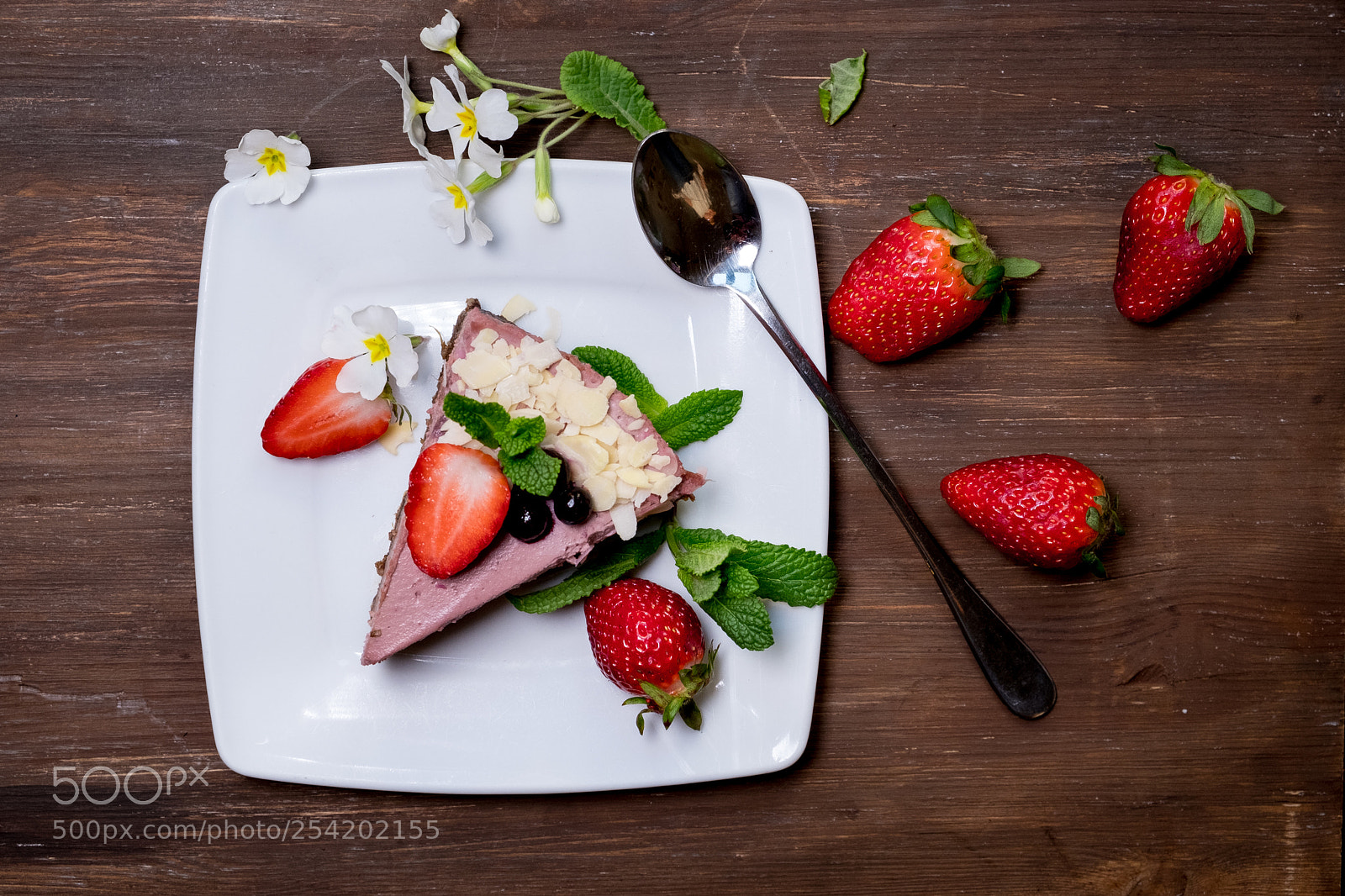 Fujifilm X-T2 sample photo. Strawberry cheesecake on black photography