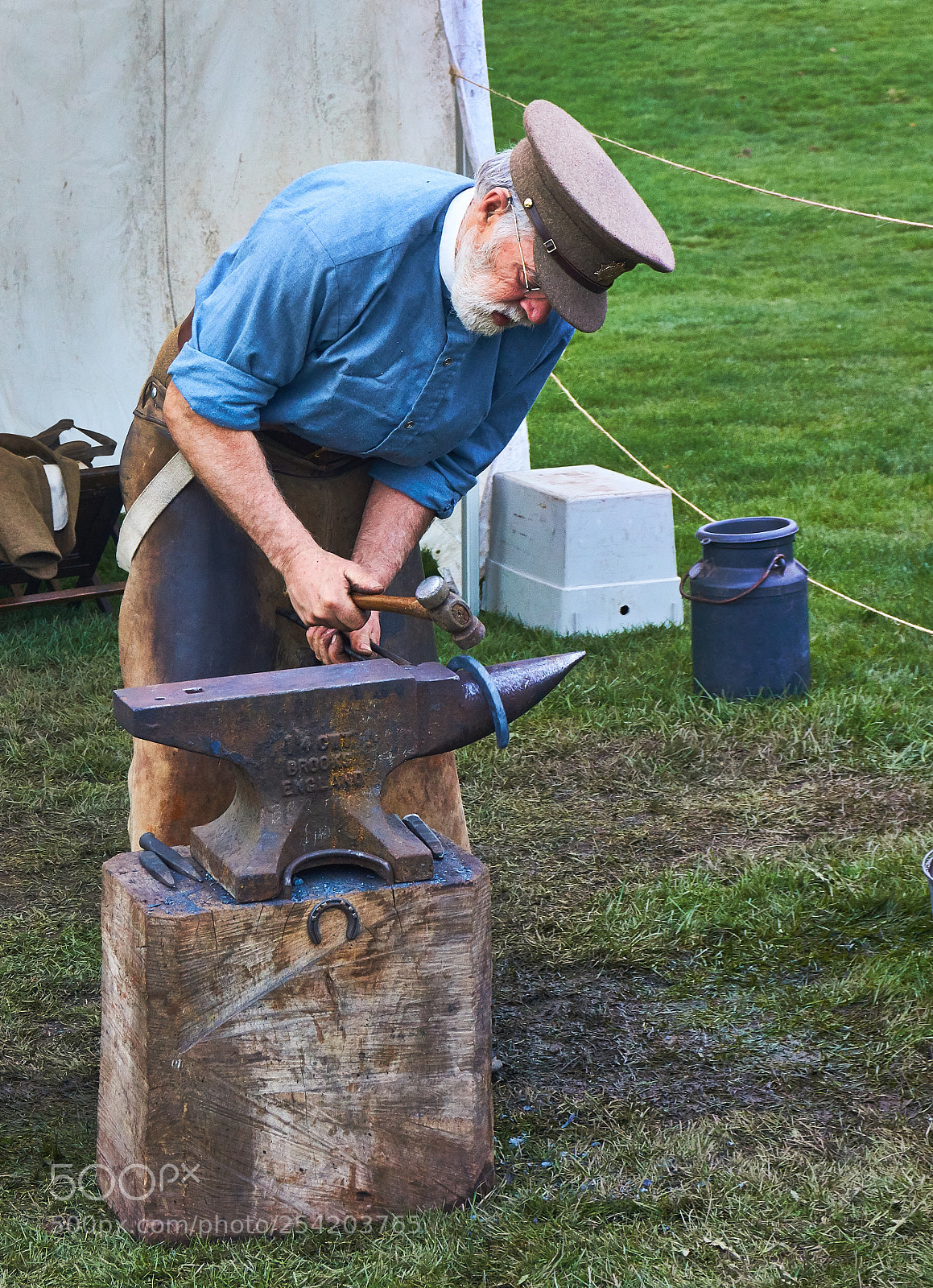 Sony SLT-A65 (SLT-A65V) sample photo. Blacksmith at beamish photography