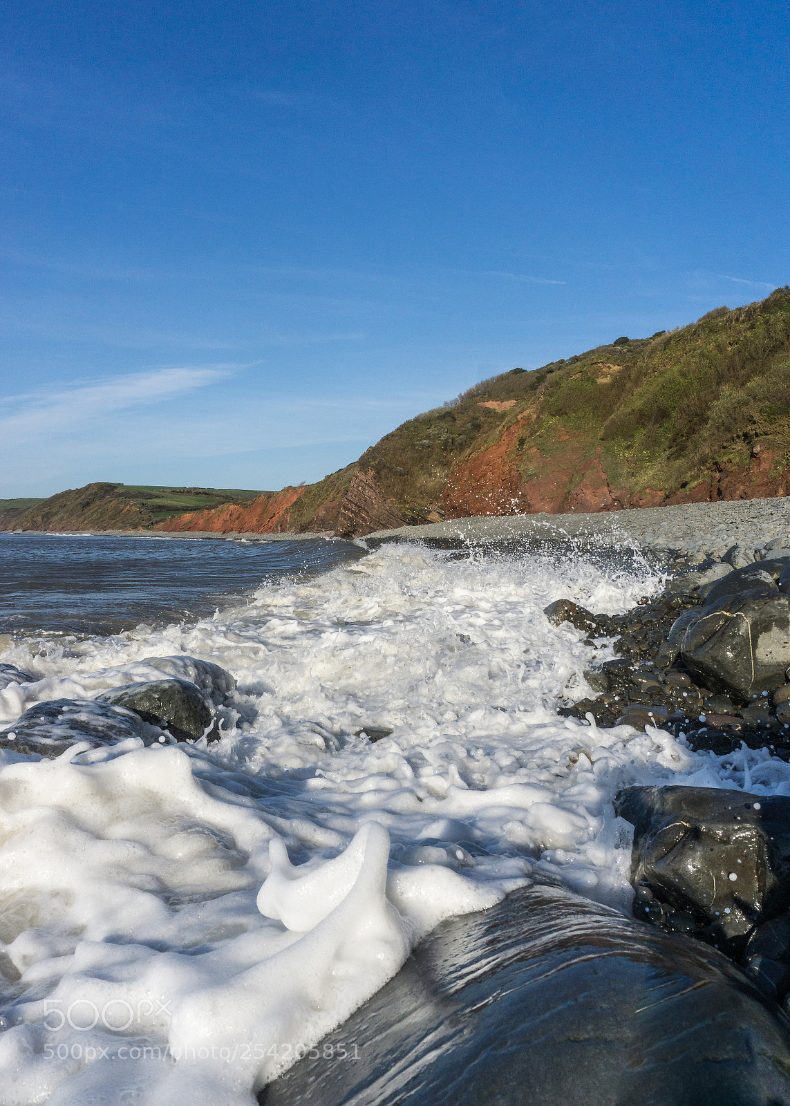 Sony a6000 sample photo. Peppercombe beach photography