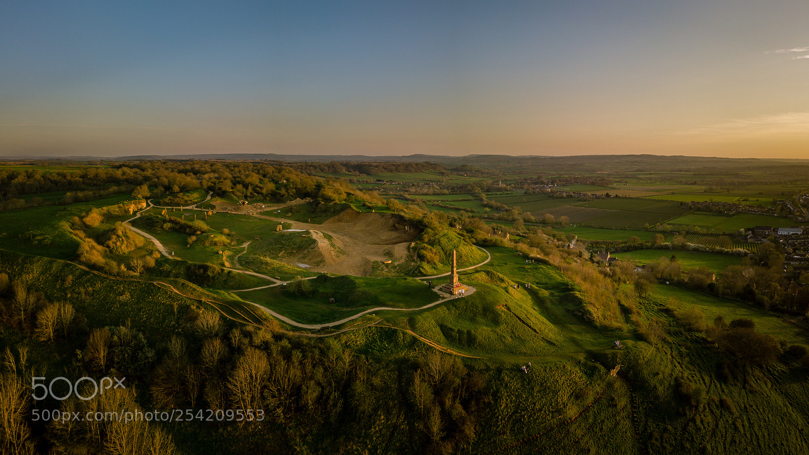DJI FC220 sample photo. Ham hill at sunset photography
