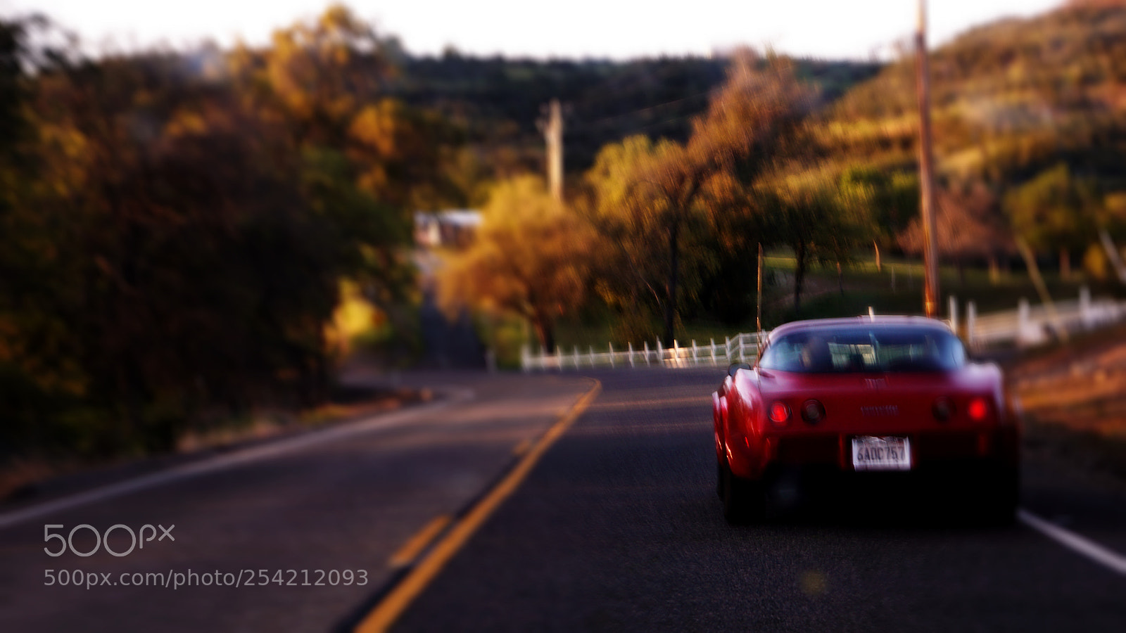Sony a6300 sample photo. Corvette countryside photography