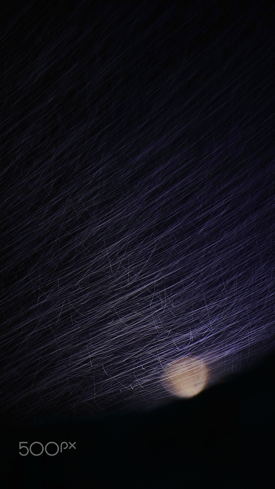 Sony a6300 sample photo. Rainy moon photography