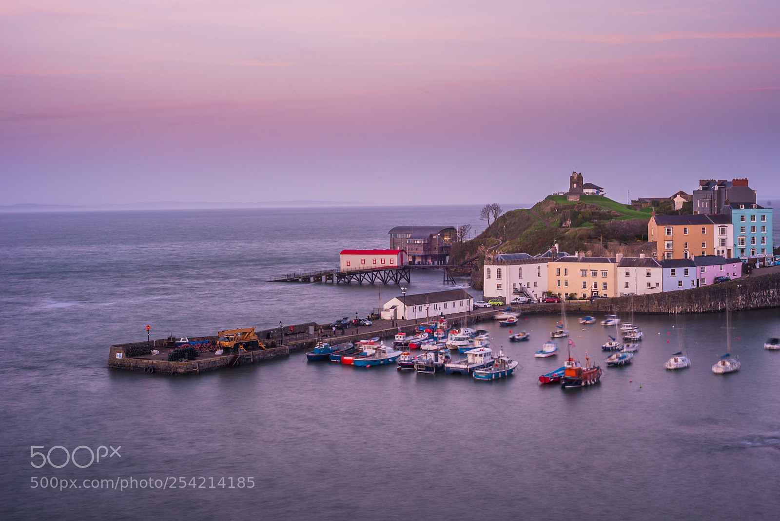 Nikon D750 sample photo. Tenby harbour during sunset photography