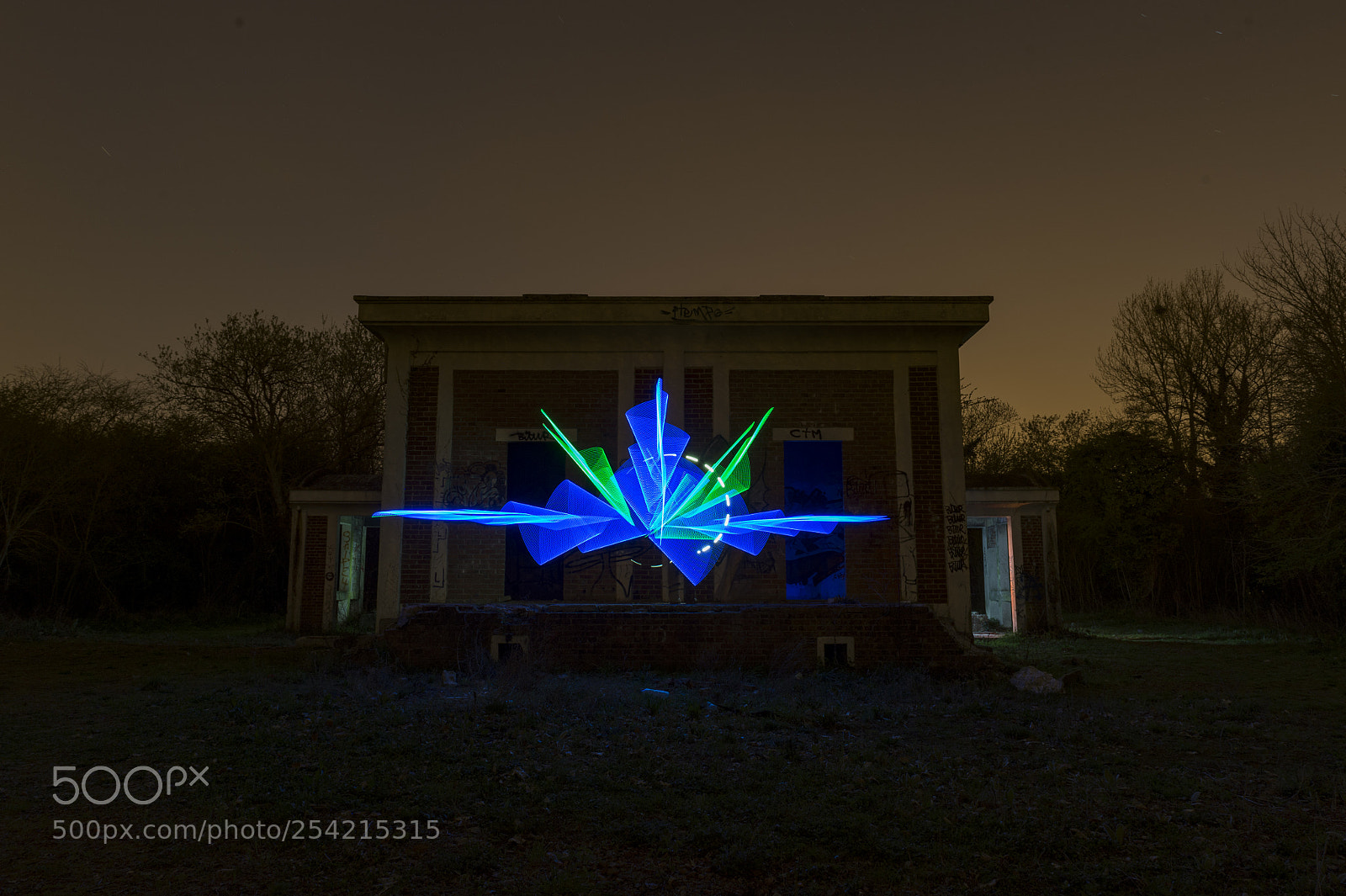 Nikon D4 sample photo. Light painting in urbex photography