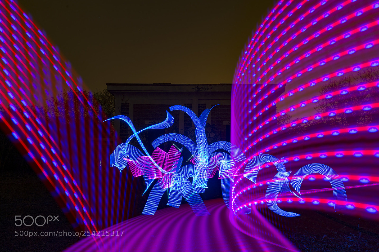 Nikon D4 sample photo. Light painting in urbex photography