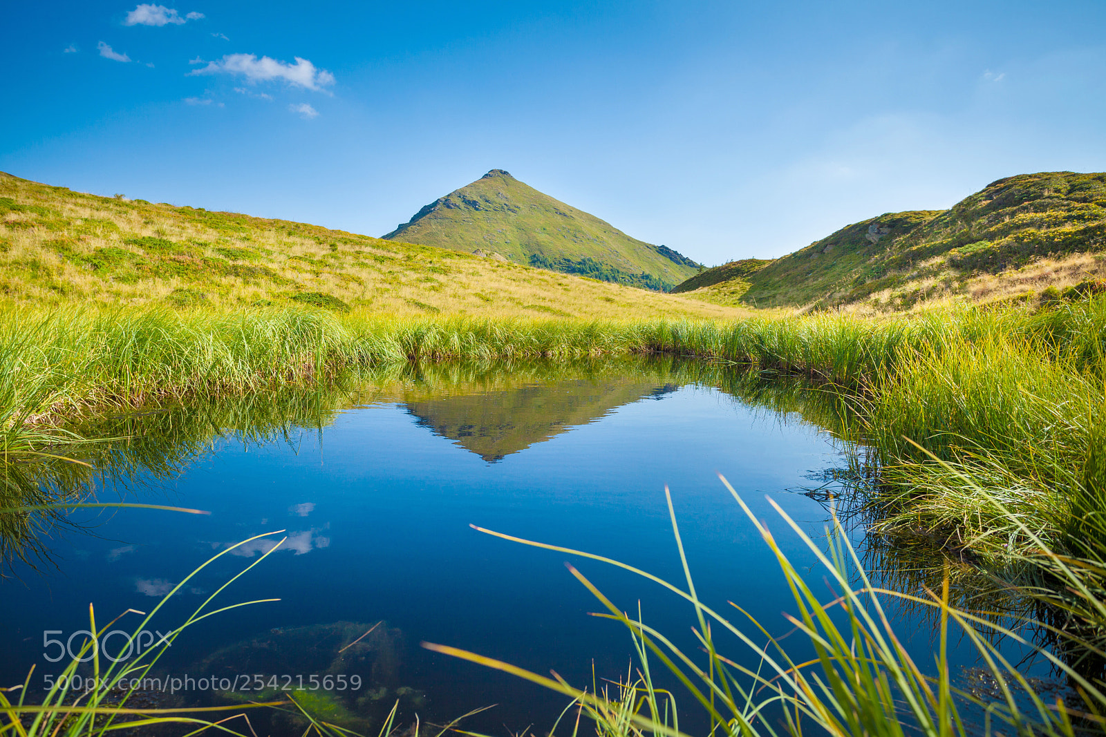 Canon EOS 5D Mark II sample photo. Lake and peak summer photography