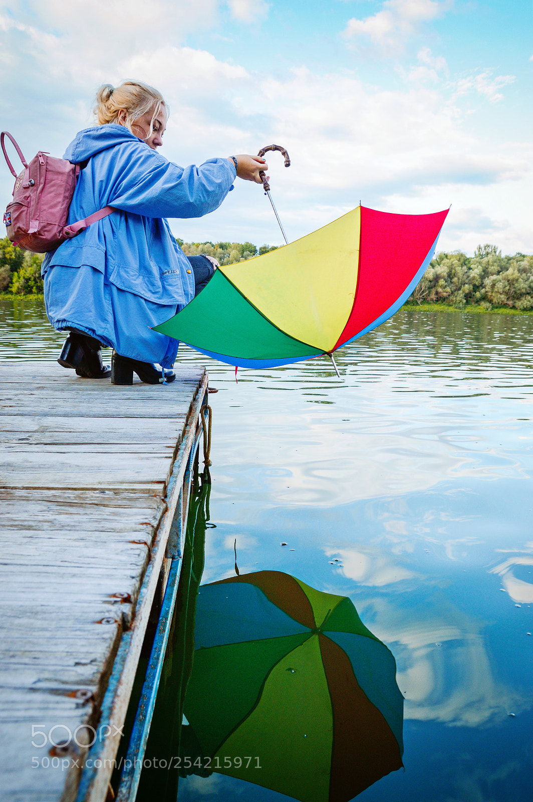 Nikon D3200 sample photo. Rainbow umbrella photography