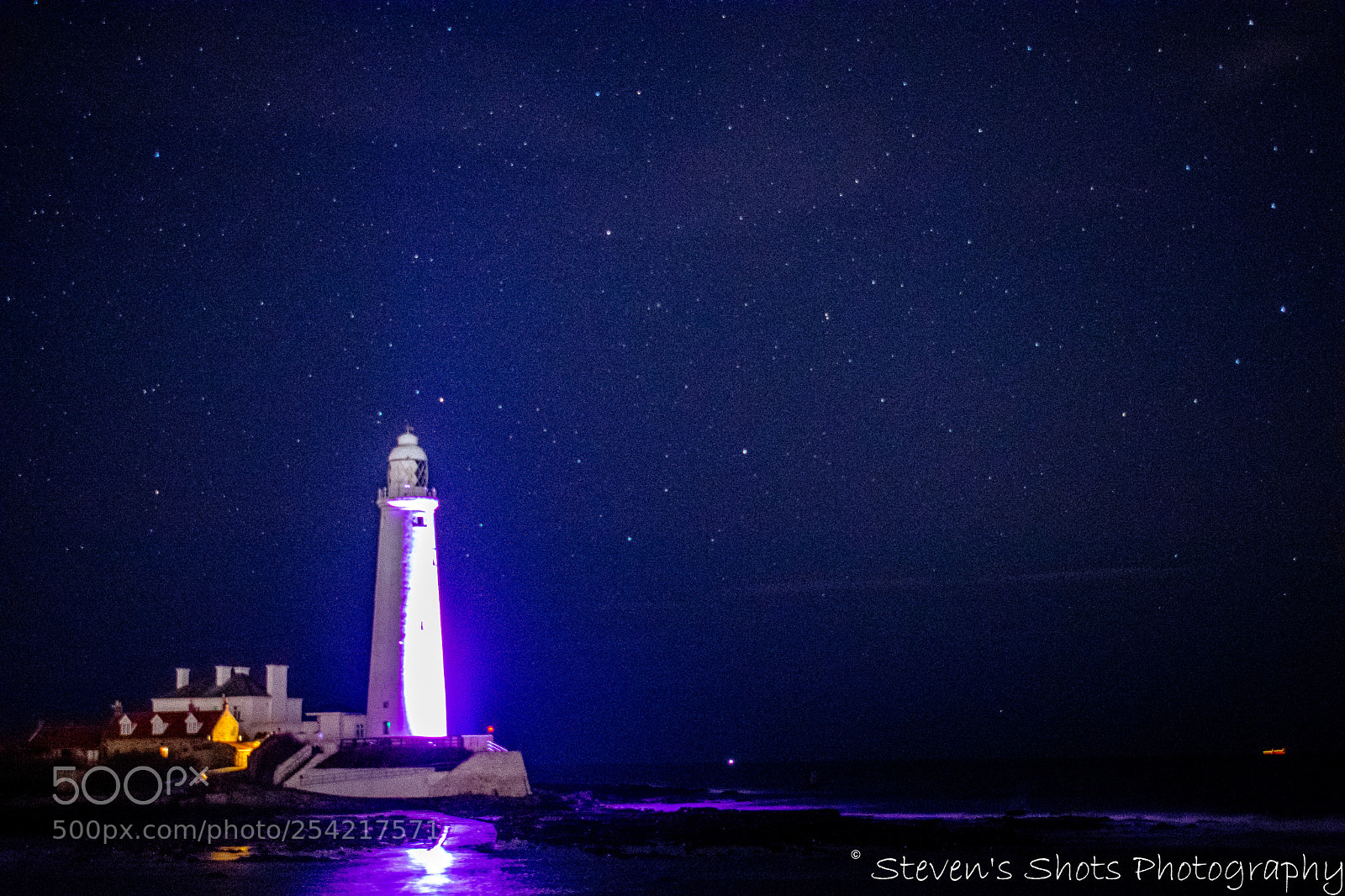 Nikon D3400 sample photo. Lighthouse at night photography