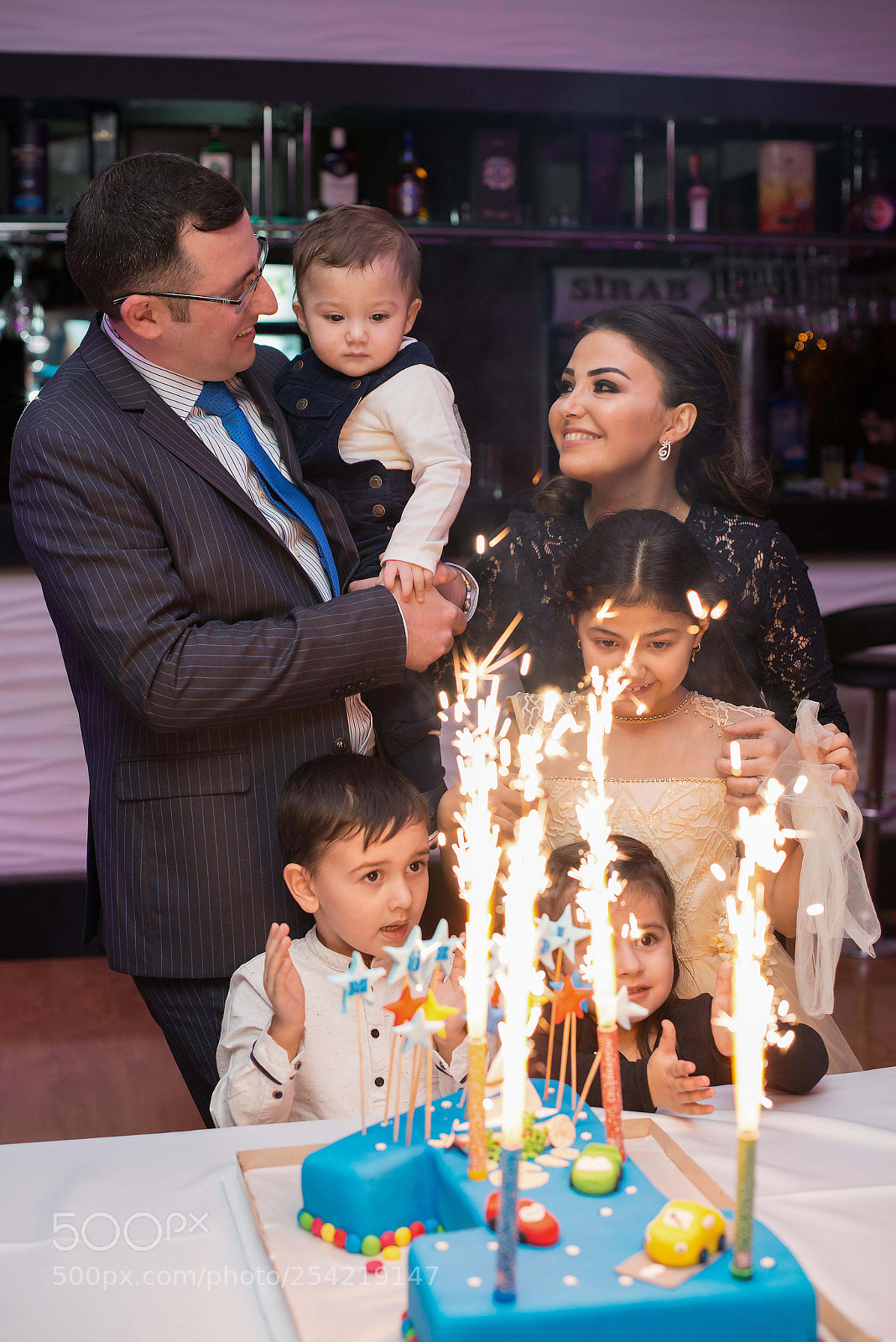 Nikon D800 sample photo. Mursal's 1st birthday cake photography