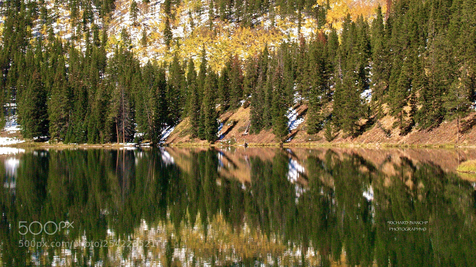 Olympus E-500 (EVOLT E-500) sample photo. Officers gulch pond   colorado  2006 photography