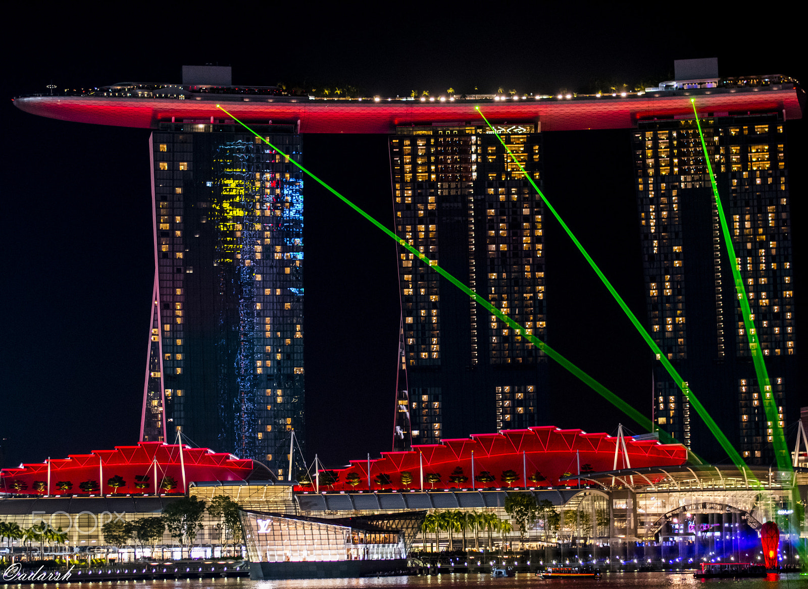 Nikon D5500 sample photo. Light show at singapore photography