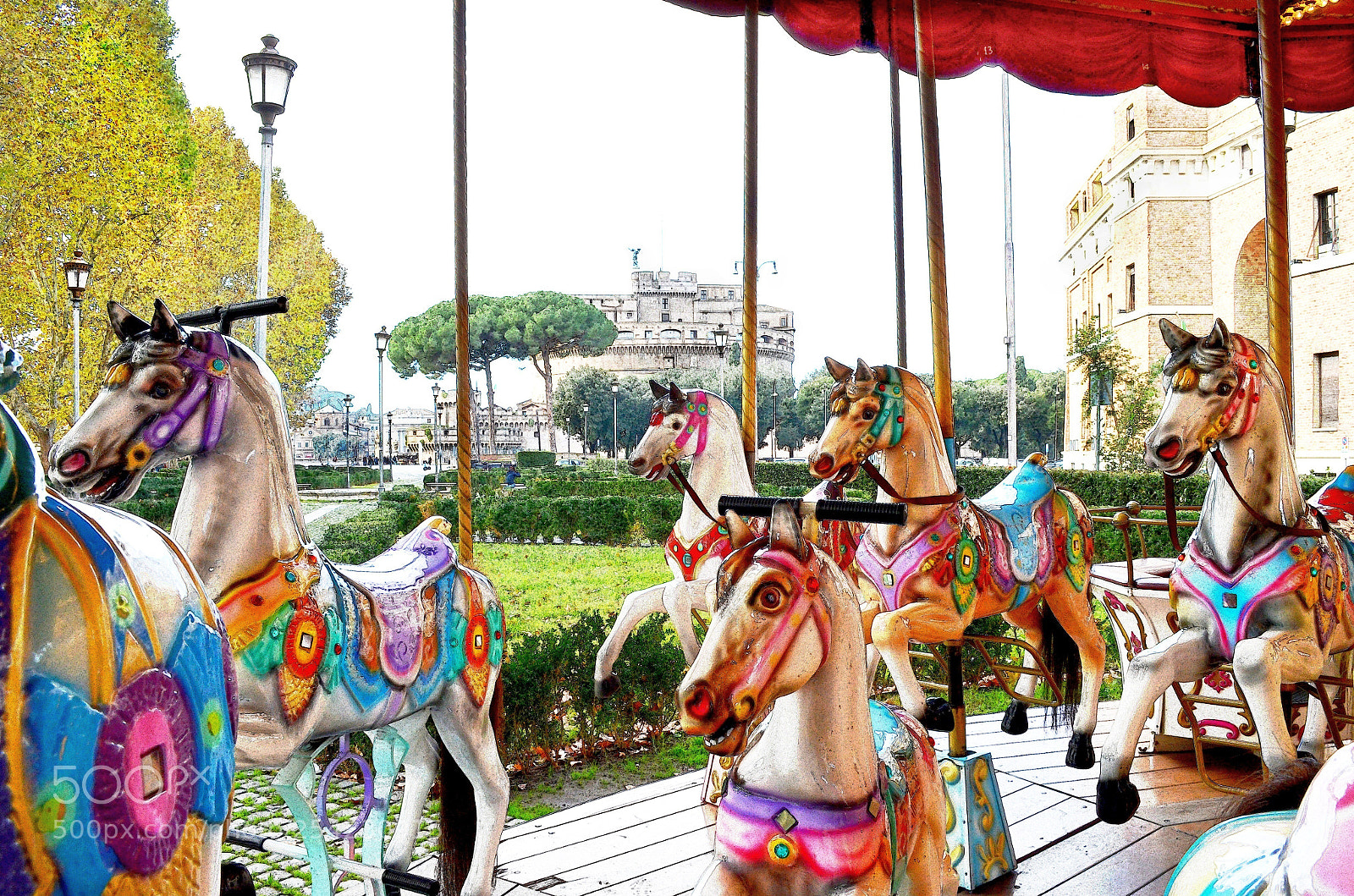 Nikon D5100 sample photo. Carousel rome photography
