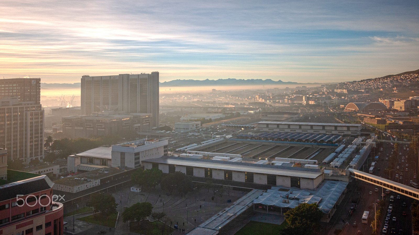 Panasonic Lumix DMC-GF1 sample photo. Cape town in the morning photography