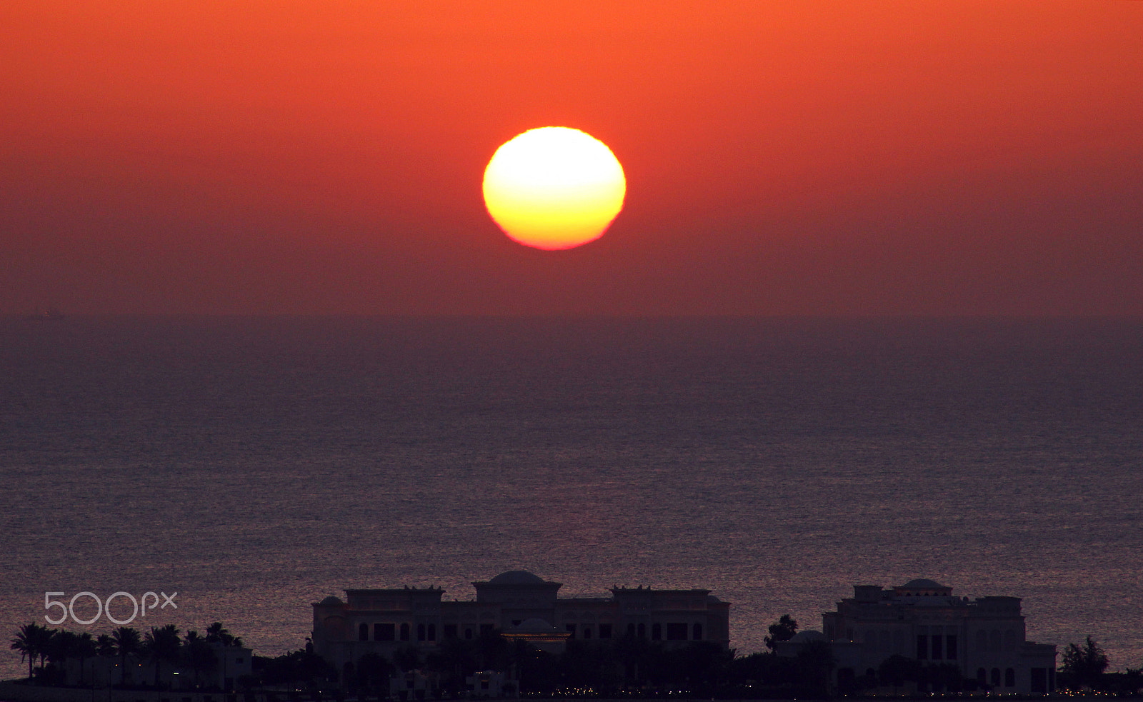 Canon EF 75-300mm f/4-5.6 sample photo. Sunrise on the pearl qatar photography