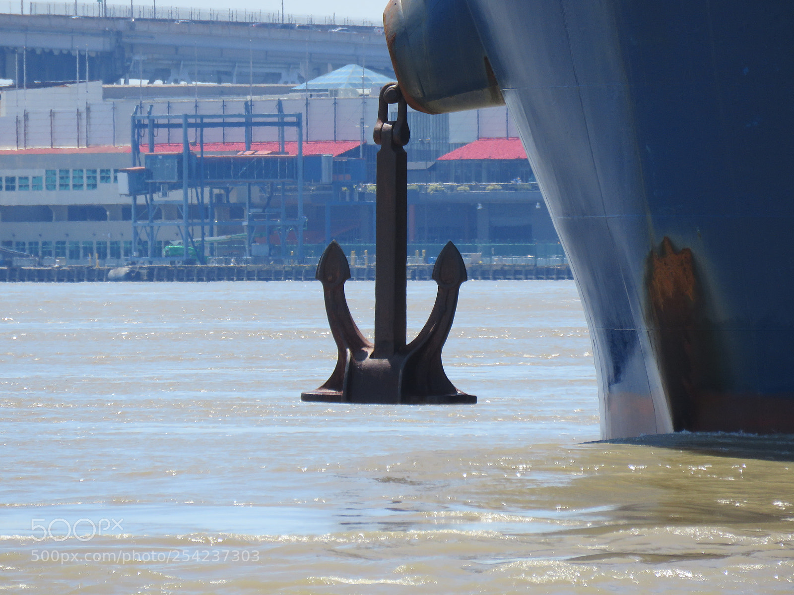 Canon PowerShot SX60 HS sample photo. Anchor on large ship photography