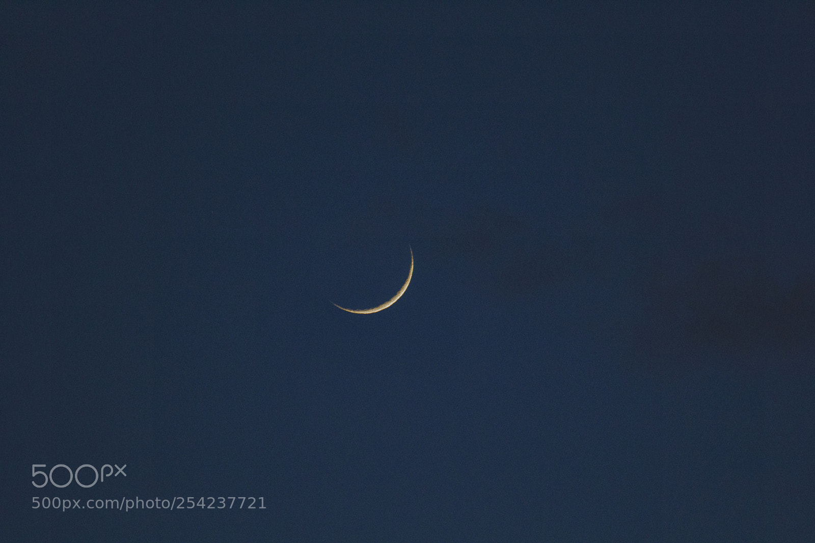 Canon EOS 60D sample photo. Crescent moon photography