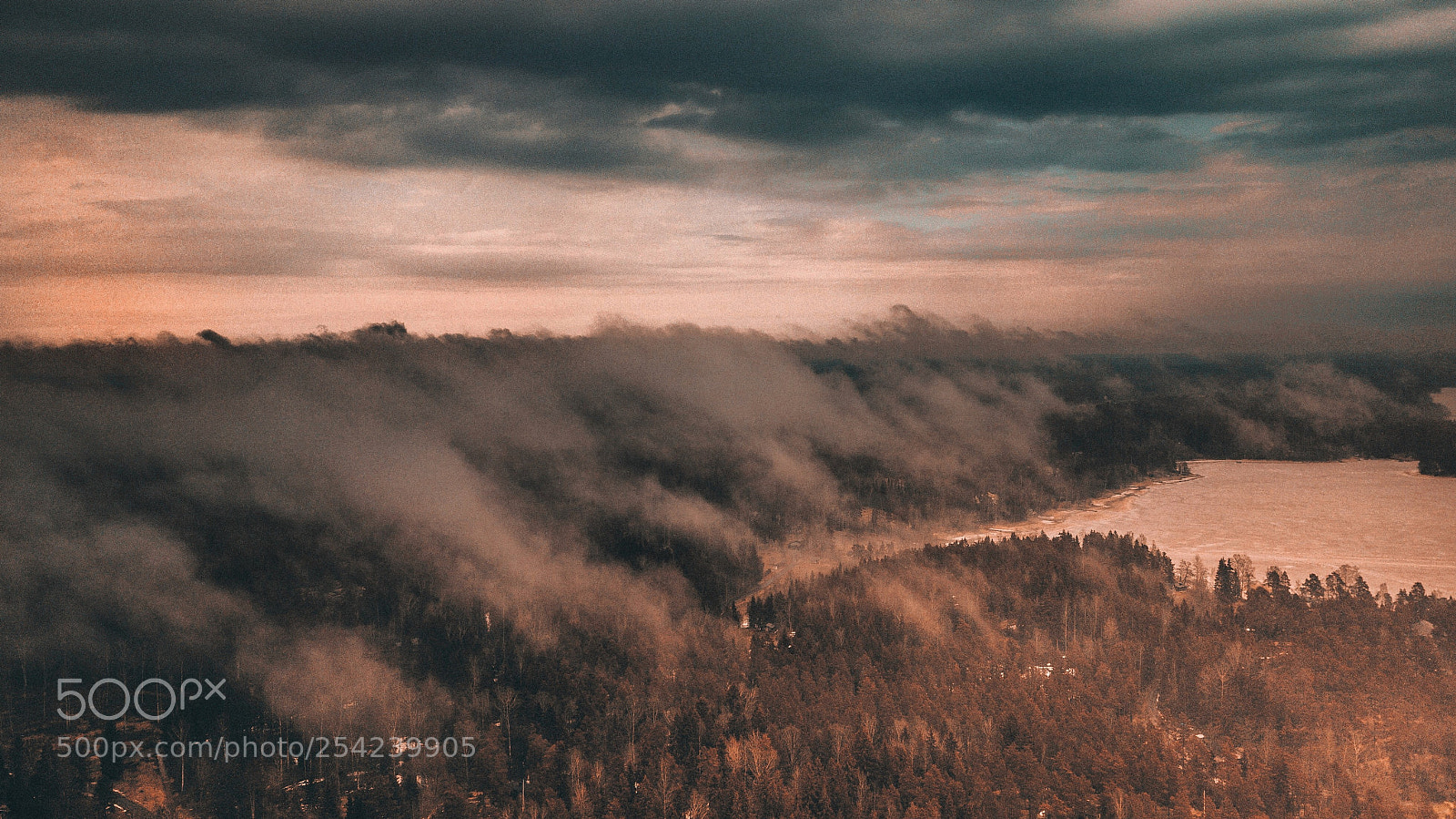 DJI FC220 sample photo. Fog. photography