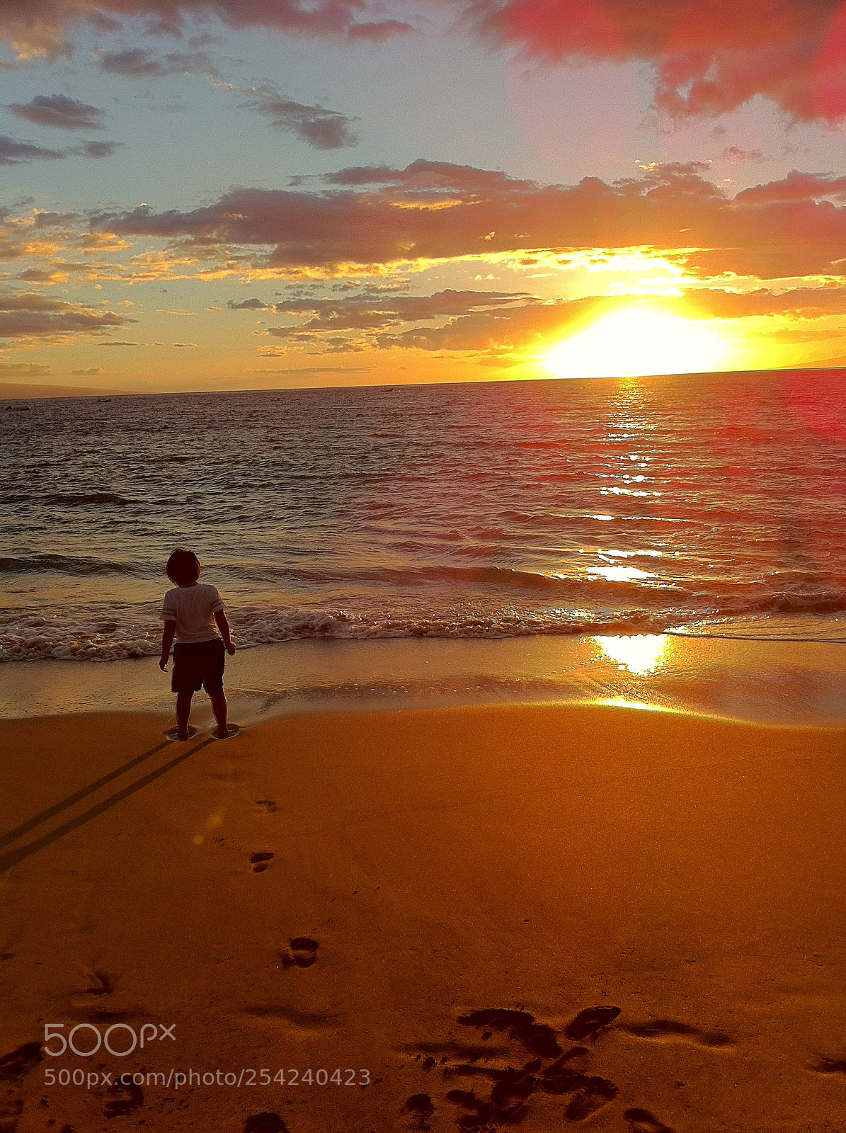 Apple iPhone 4 sample photo. Sunset @maui photography