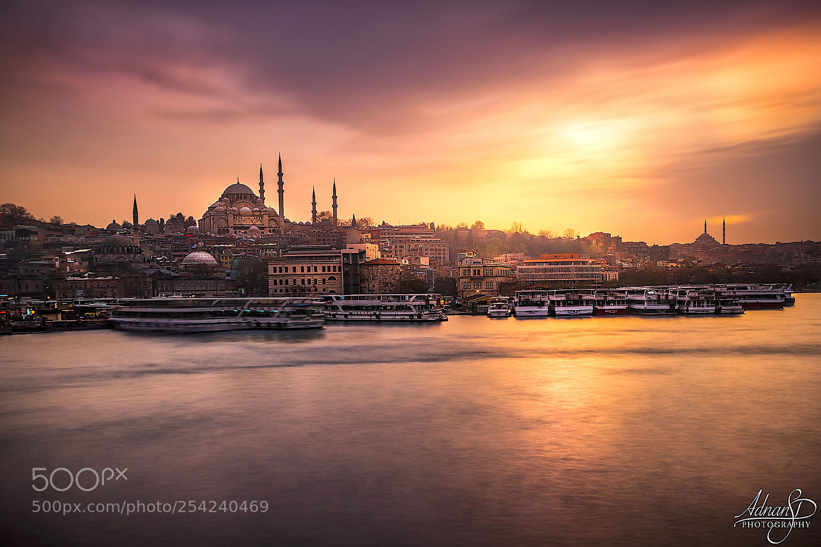 Sony a7 sample photo. Golden horn sunset photography