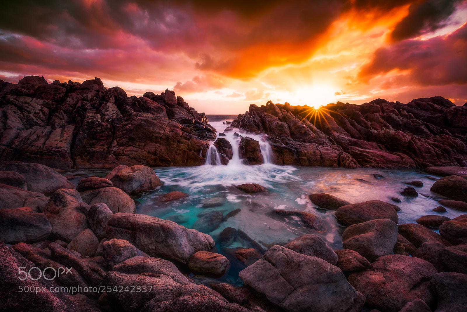 Nikon D810 sample photo. Wyadup natural spa sunset photography