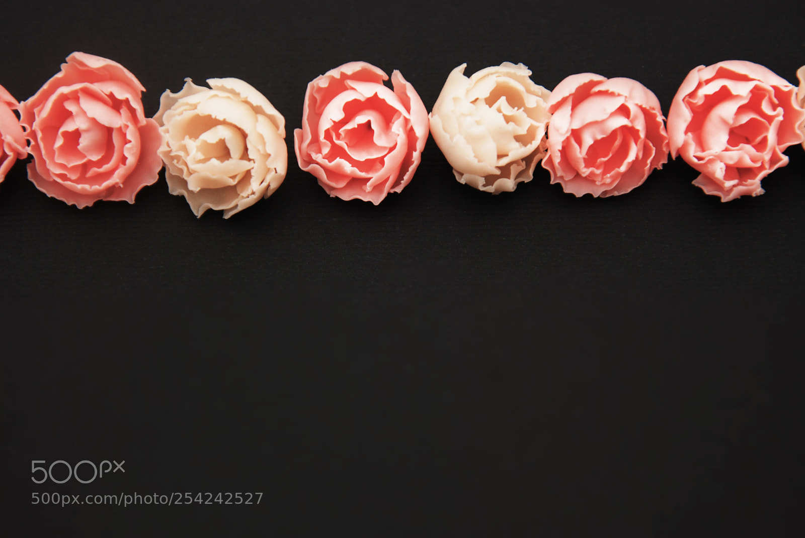 Nikon D80 sample photo. Pink fake rosess black photography
