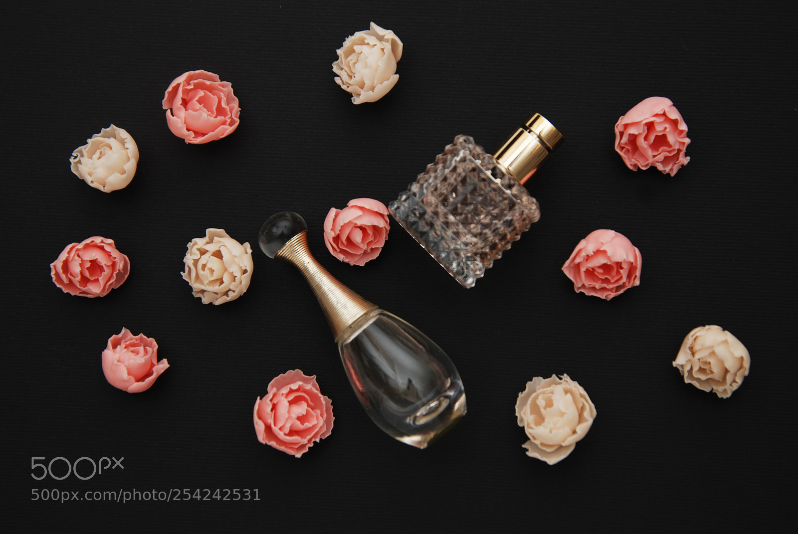Nikon D80 sample photo. Bottle perfume and fake photography