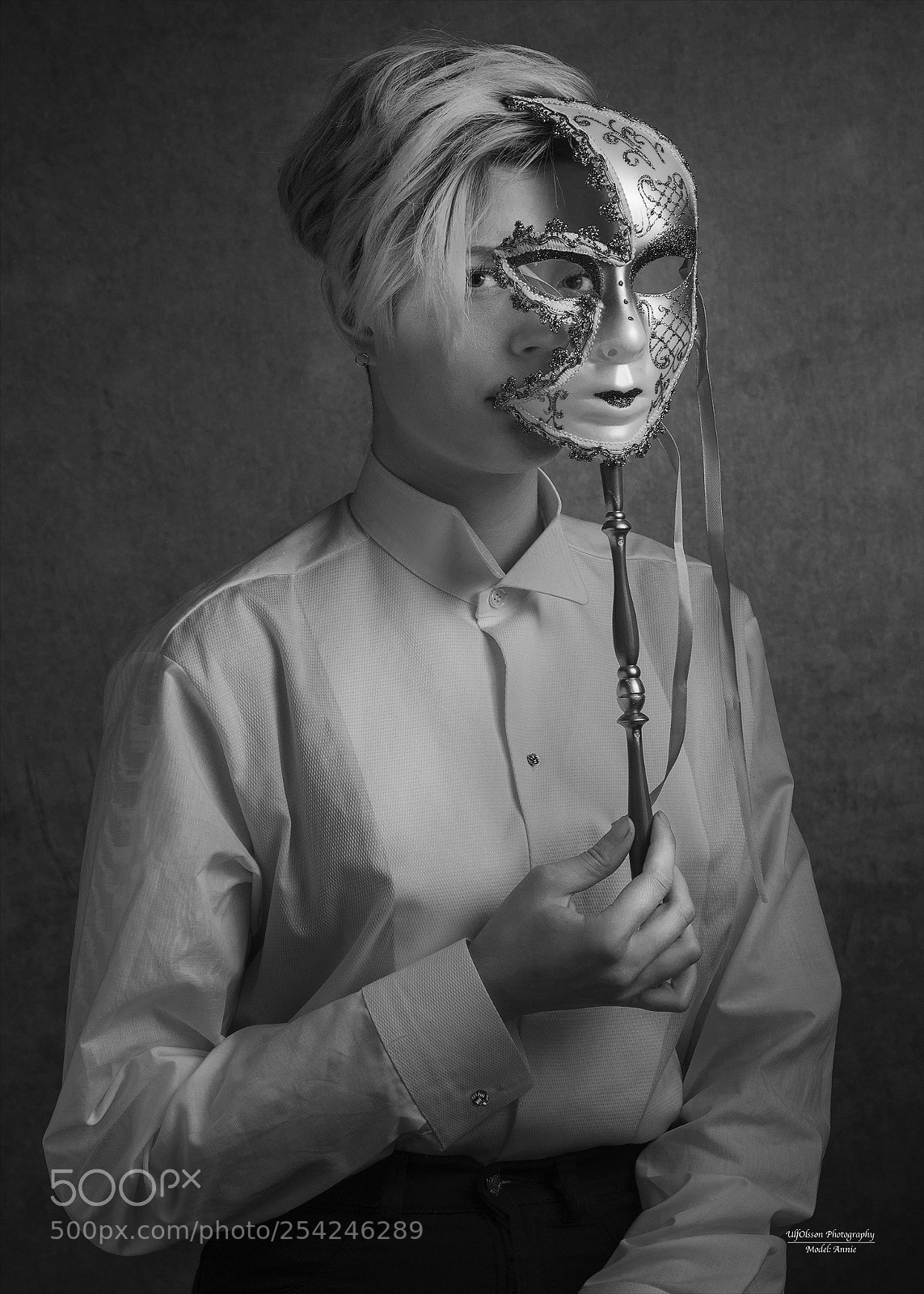 Nikon D610 sample photo. Annie with mask photography