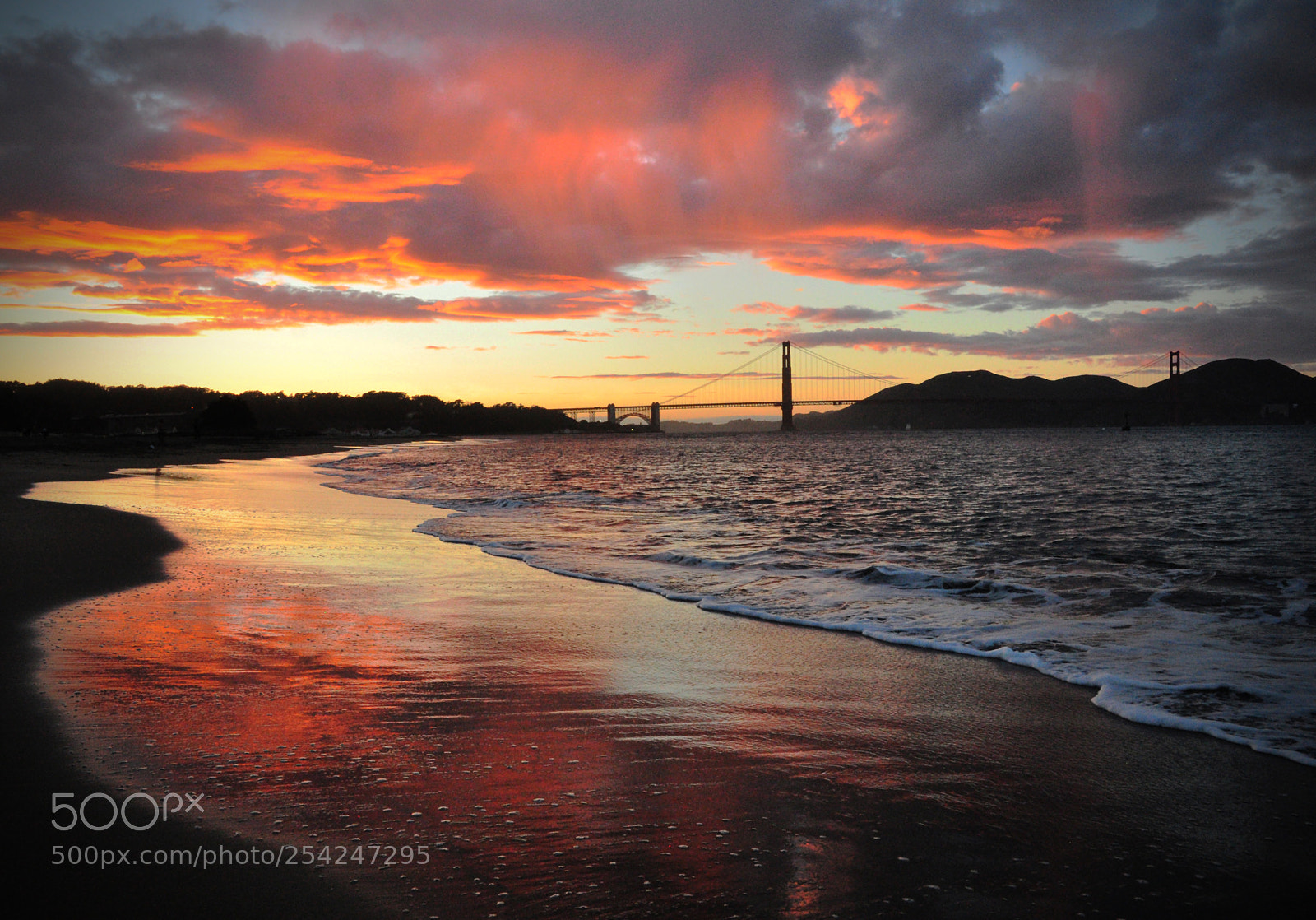 Nikon D5000 sample photo. Red sky at night photography