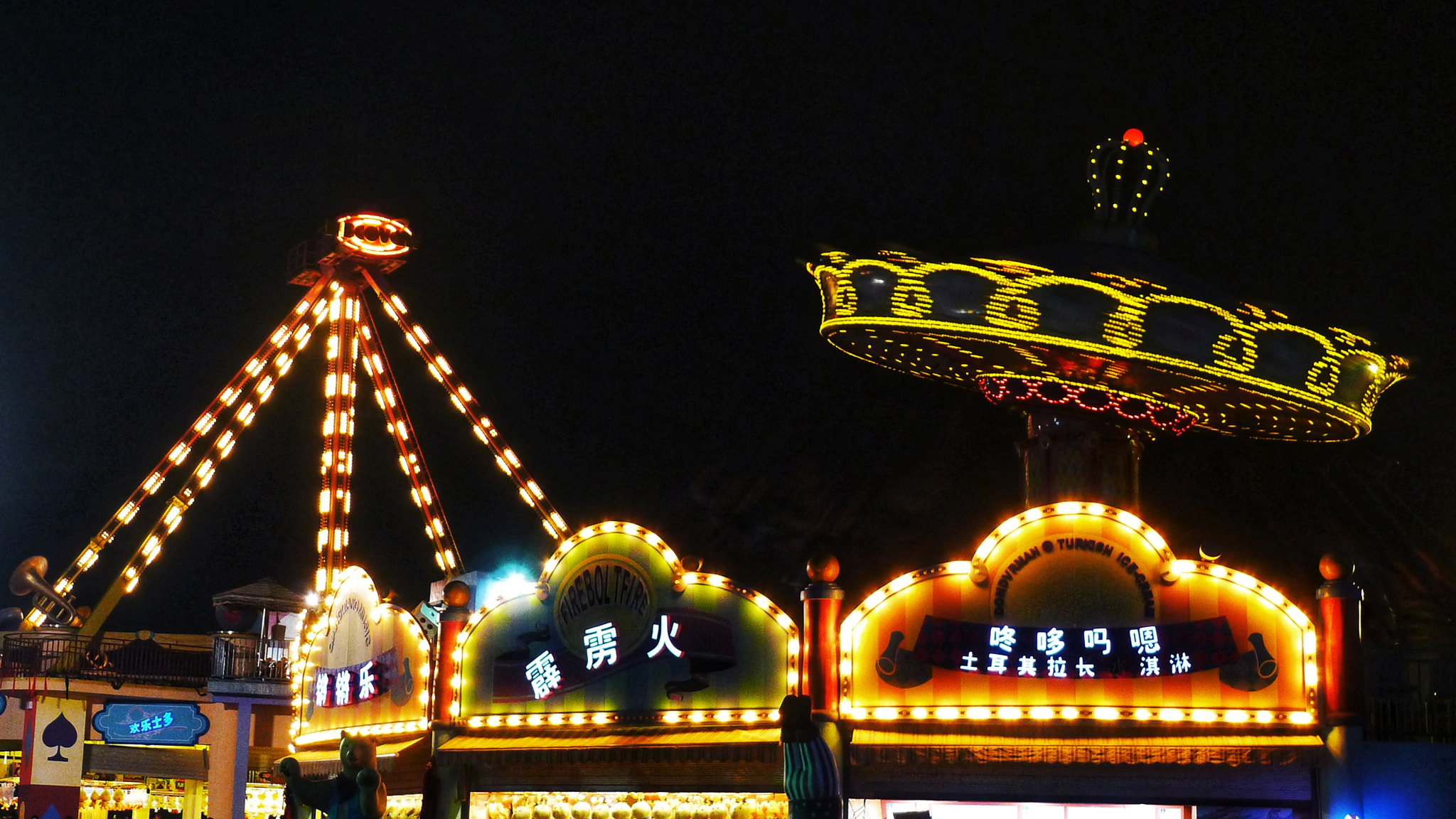 Panasonic Lumix DMC-LX5 sample photo. 欢乐谷夜景 photography