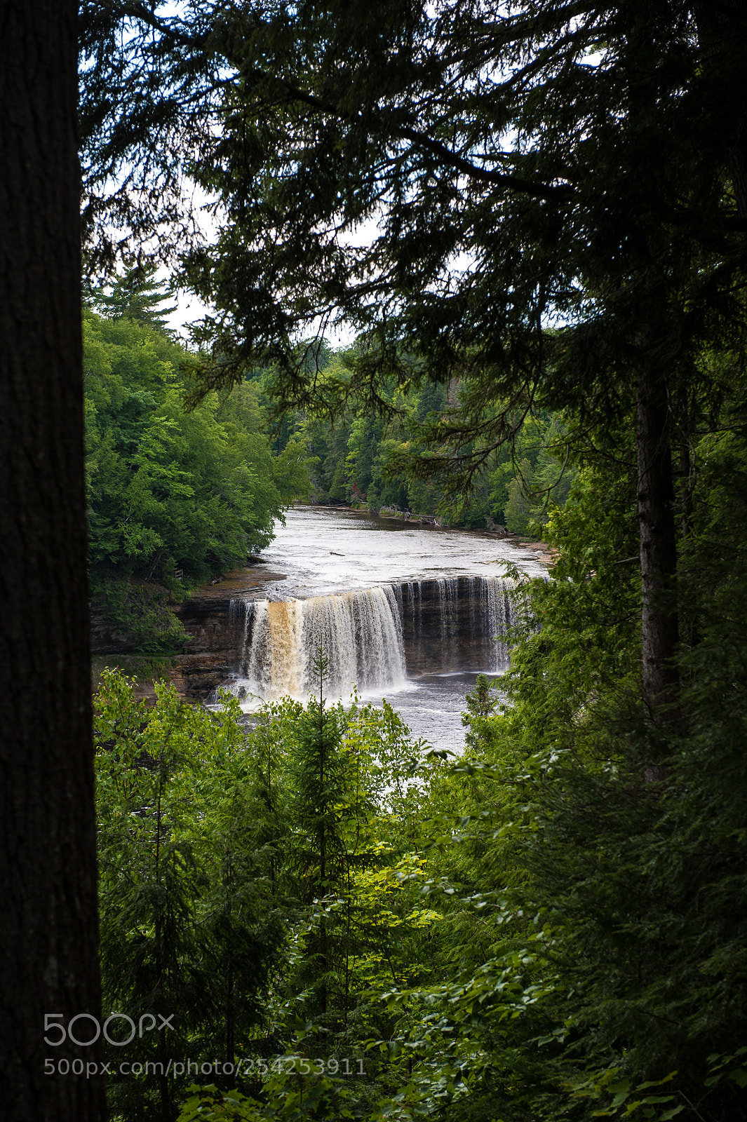 Nikon D700 sample photo. Tahquamenon falls, upper falls #2 photography