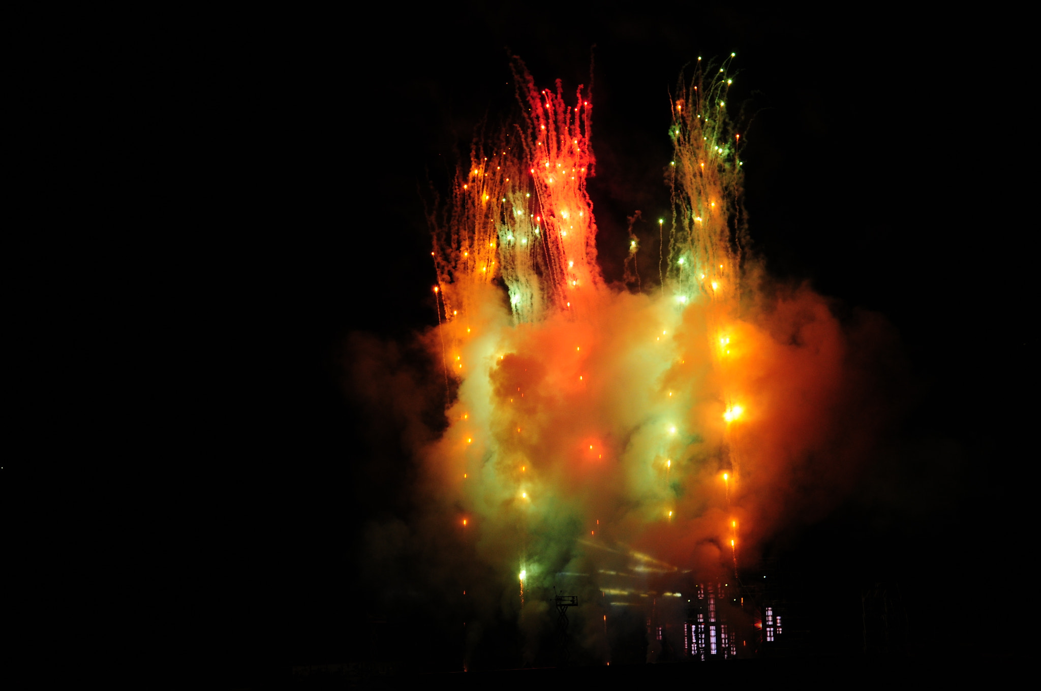 Nikon D300 sample photo. Fireworks photography