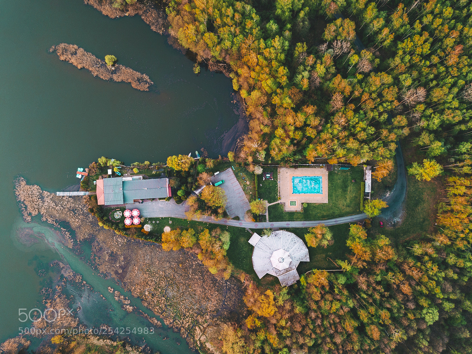 DJI FC220 sample photo. Lake dzierżno shore photography