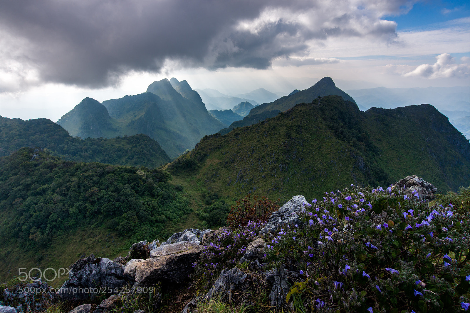 Nikon D600 sample photo. Mountain ranges with rain photography