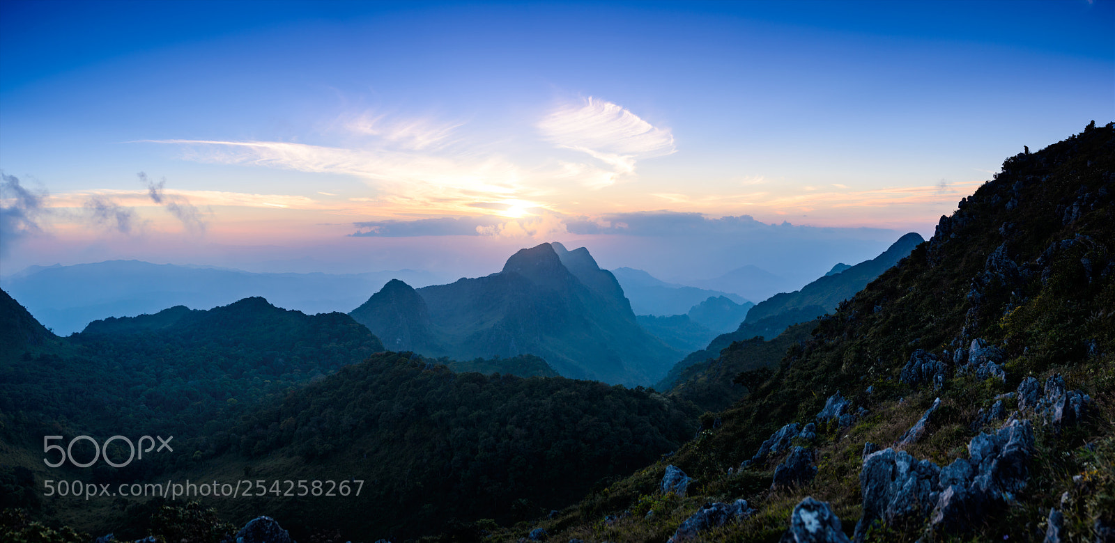 Nikon D600 sample photo. Mt.chiangdao sunset panorama photography