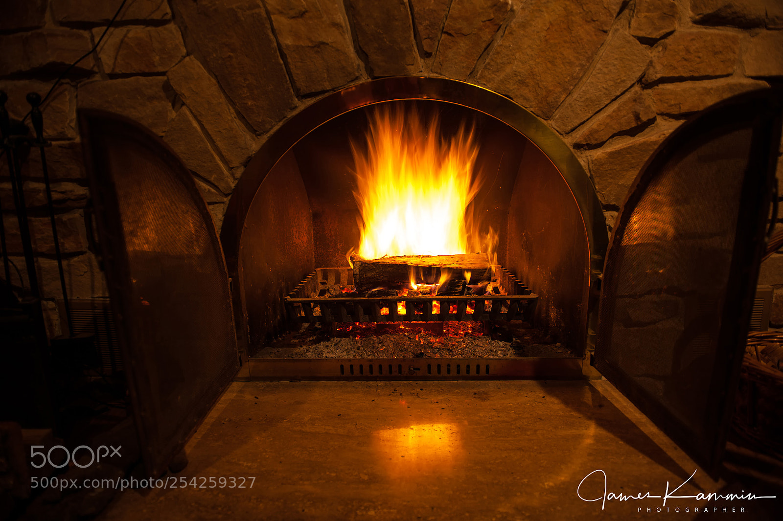 Nikon D700 sample photo. My fireplace photography