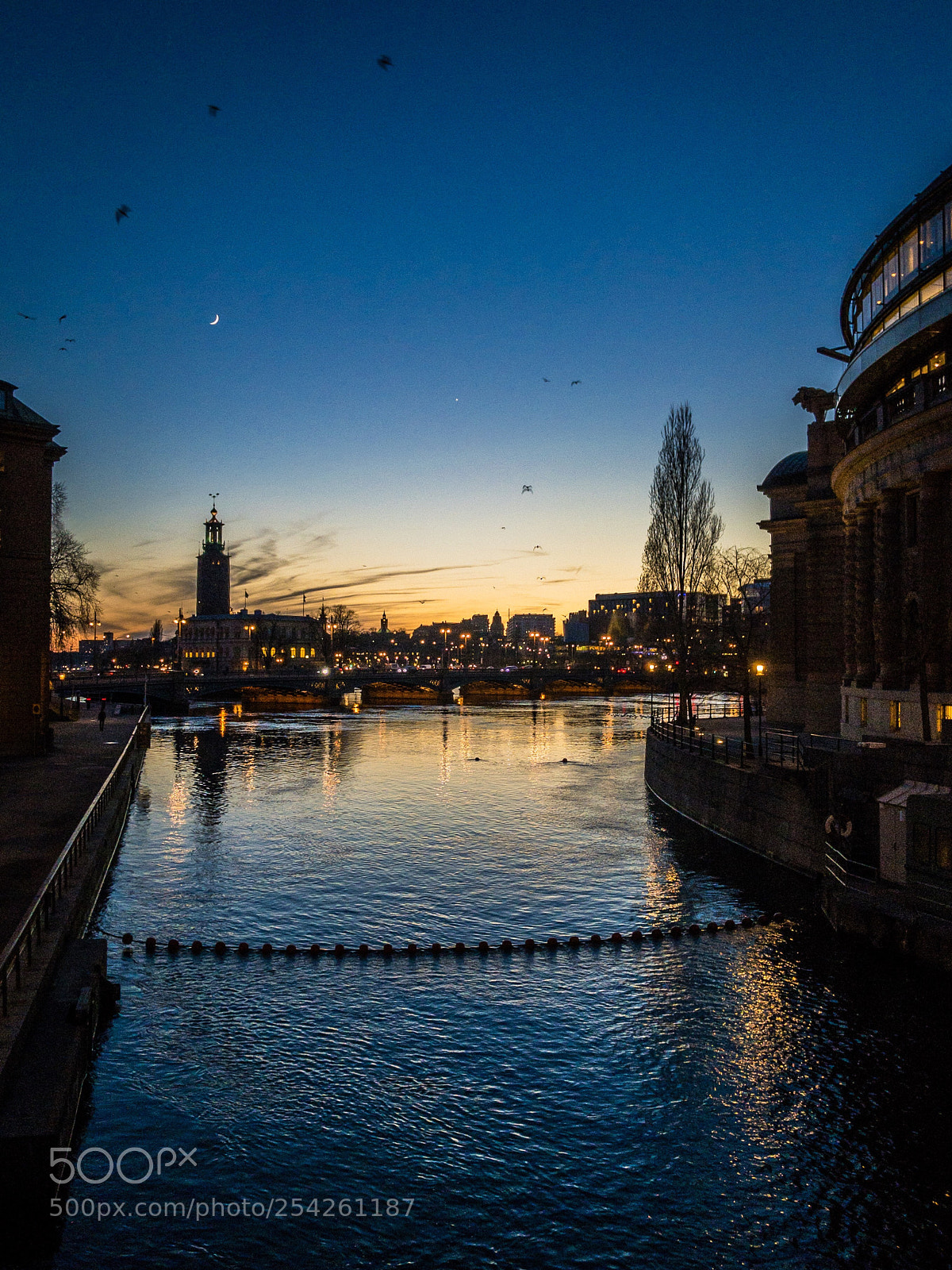 Apple iPhone 7 sample photo. Stockholm at night photography