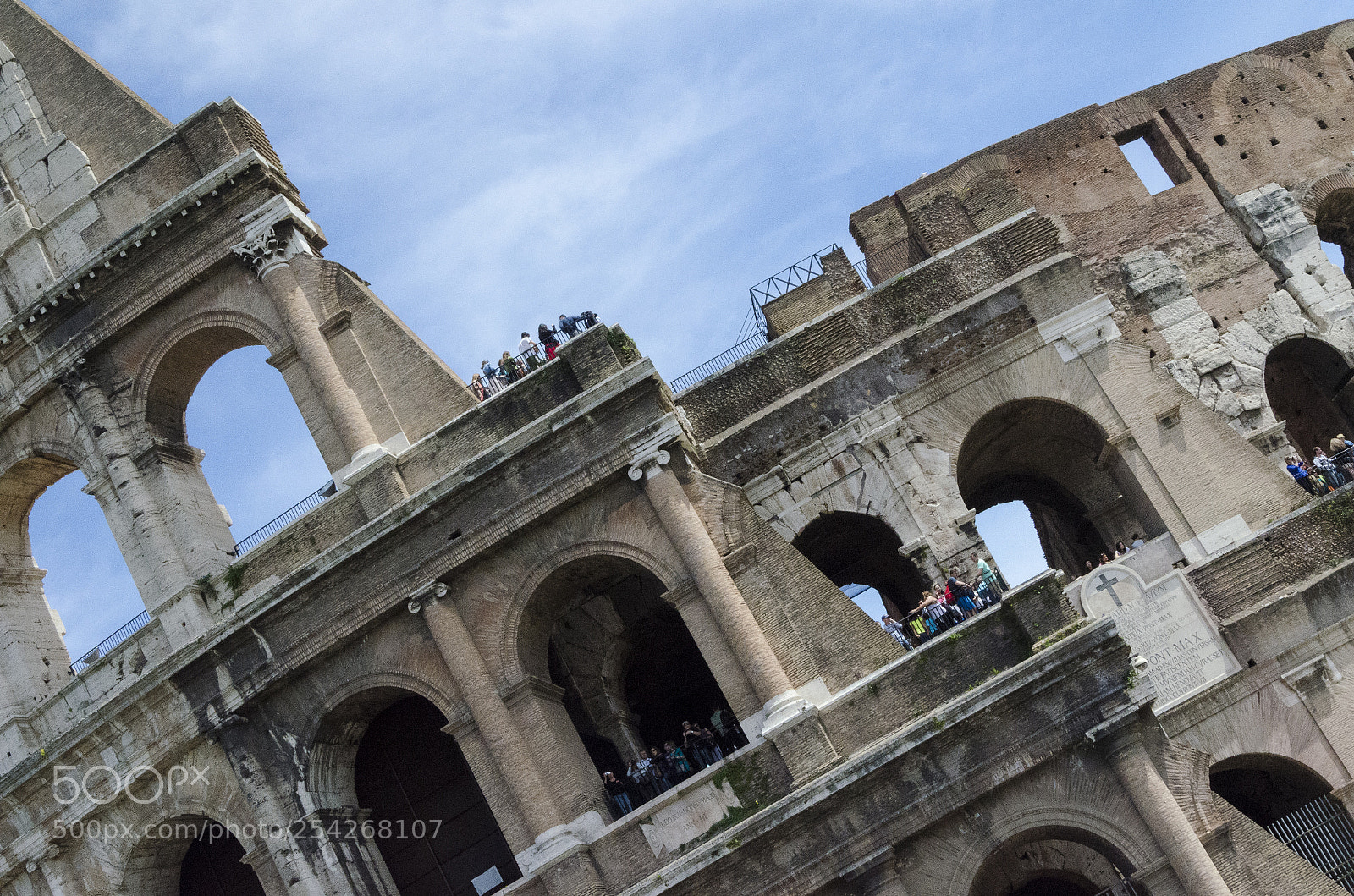 Nikon D7000 sample photo. Diagonal restoration - rome photography