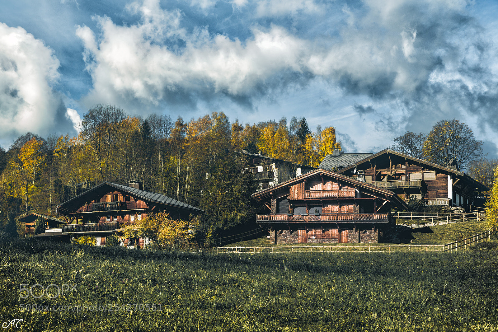 Nikon D800 sample photo. Alpine chalets photography