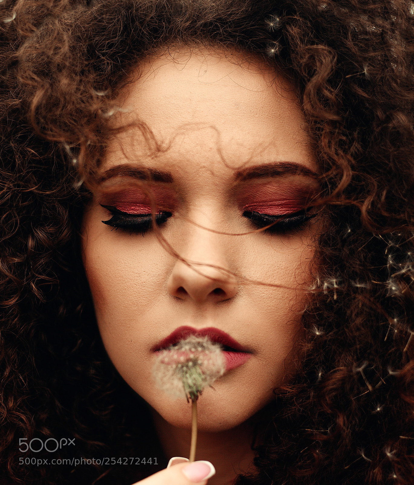 Canon EOS 5D sample photo. Curly girl portrait photography