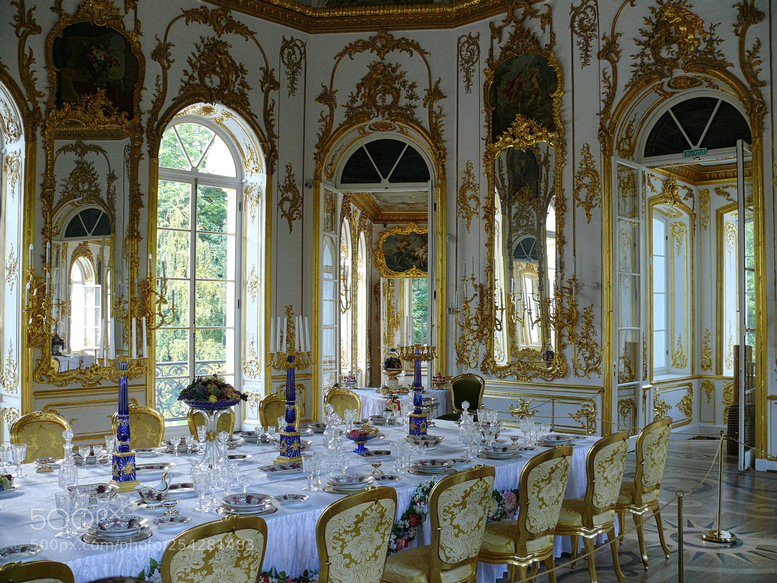 Panasonic DMC-FZ50 sample photo. Dinner room in hermitage photography