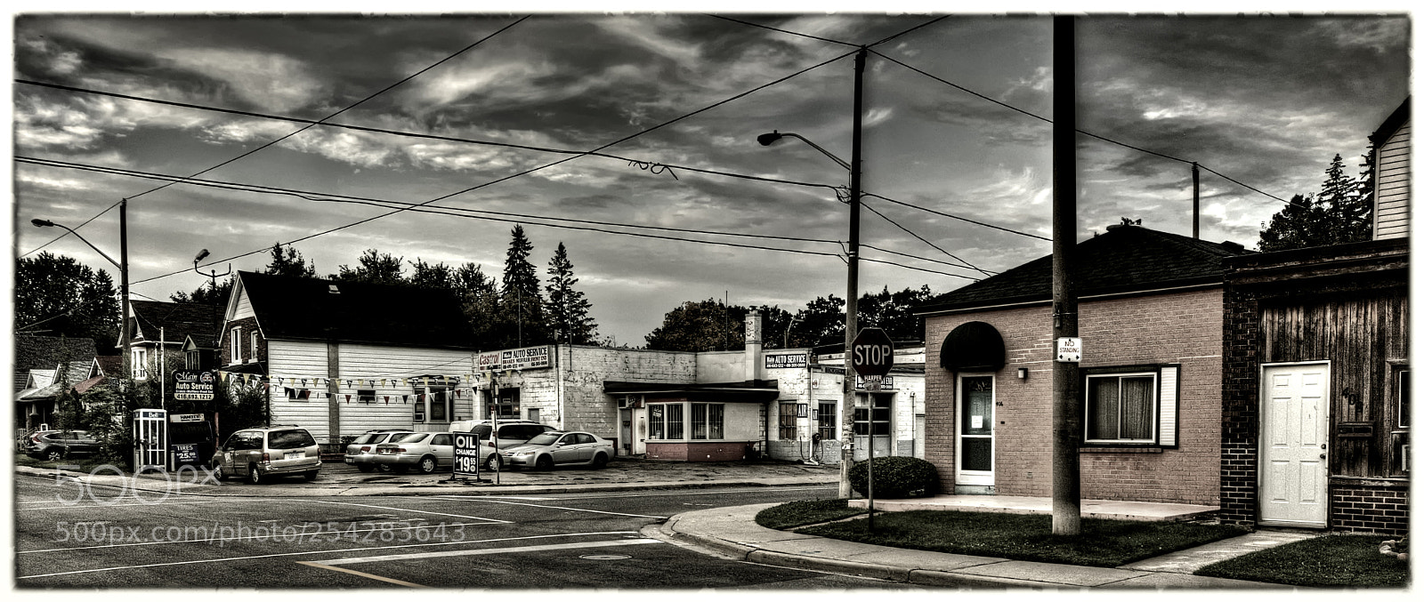 Nikon D7100 sample photo. The old gasoline station photography