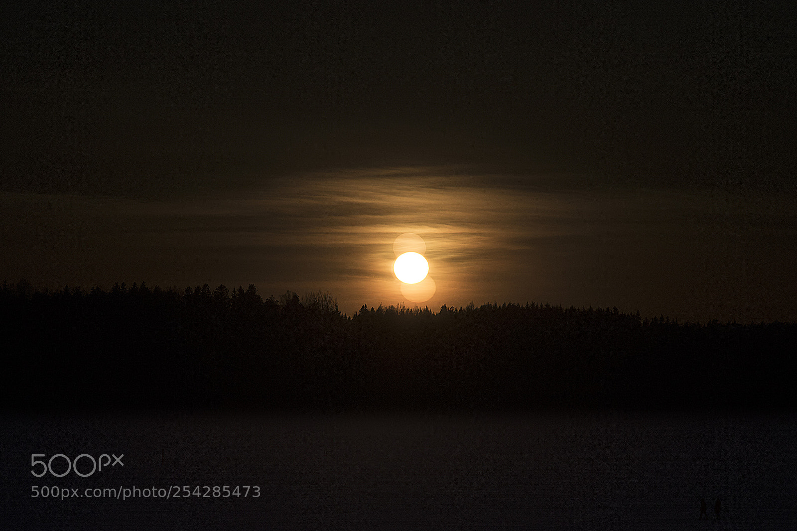 Canon EOS 7D Mark II sample photo. Sunset over the frozen photography