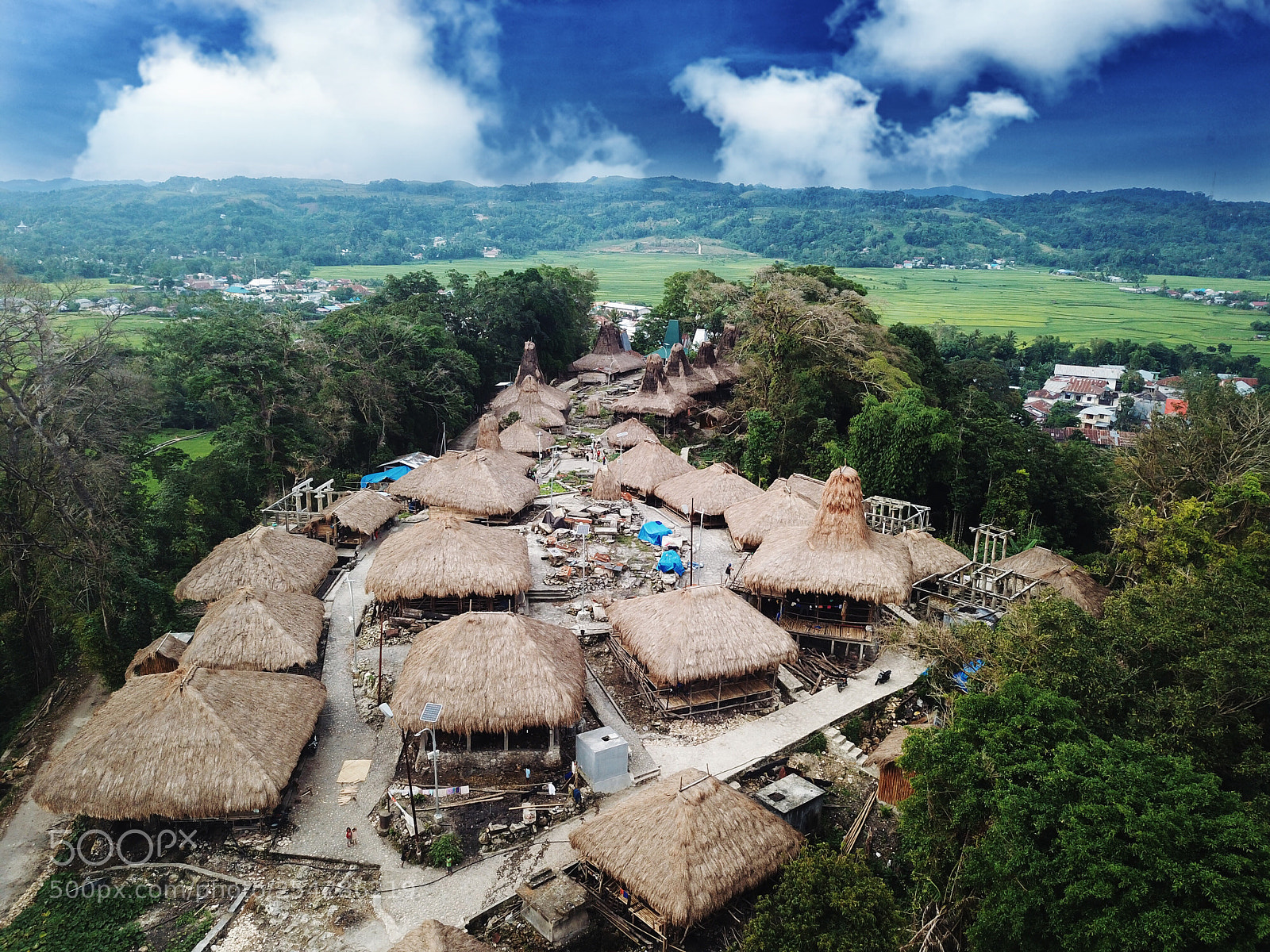 DJI FC220 sample photo. Sumba traditional village  photography